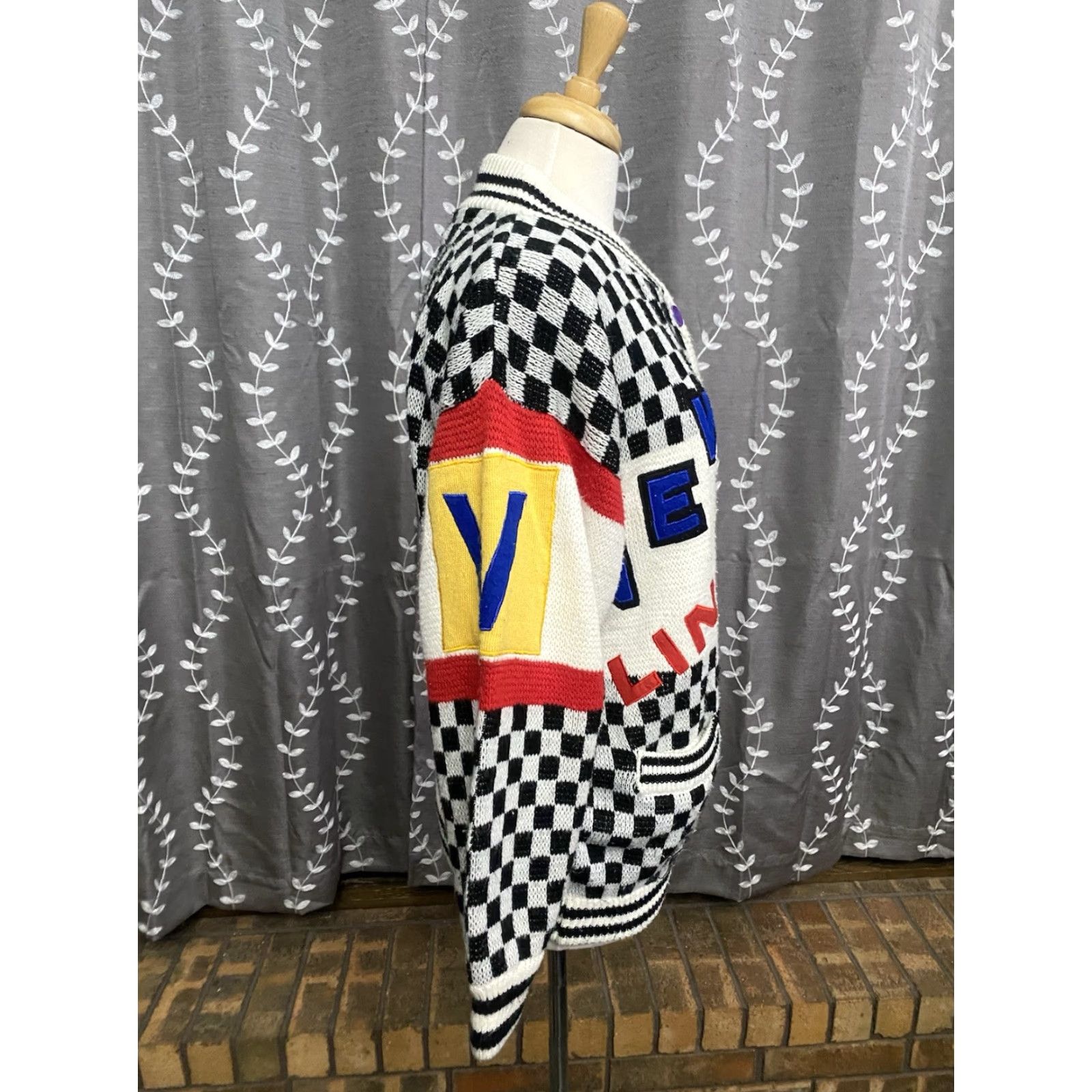 Vintage VINTAGE 80’s A’Milano Checkered Cardigan Sweater Embroidered Women’s Size Small Size S / US 4 / IT 40 - 4 Thumbnail