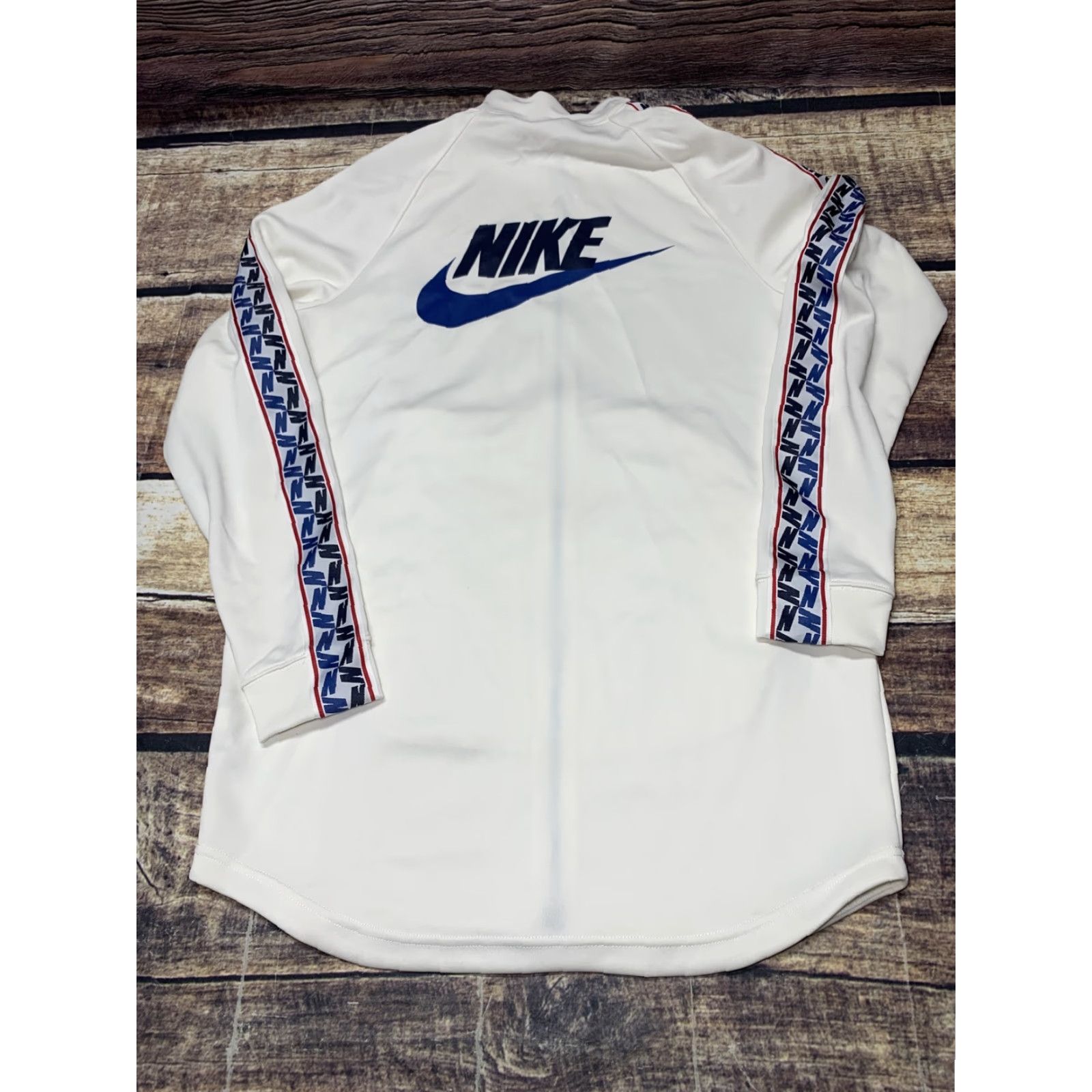 Nike Nike Sportswear Taped Poly Retro Track Jacket Mens Small Bone Blue Size US S / EU 44-46 / 1 - 5 Thumbnail