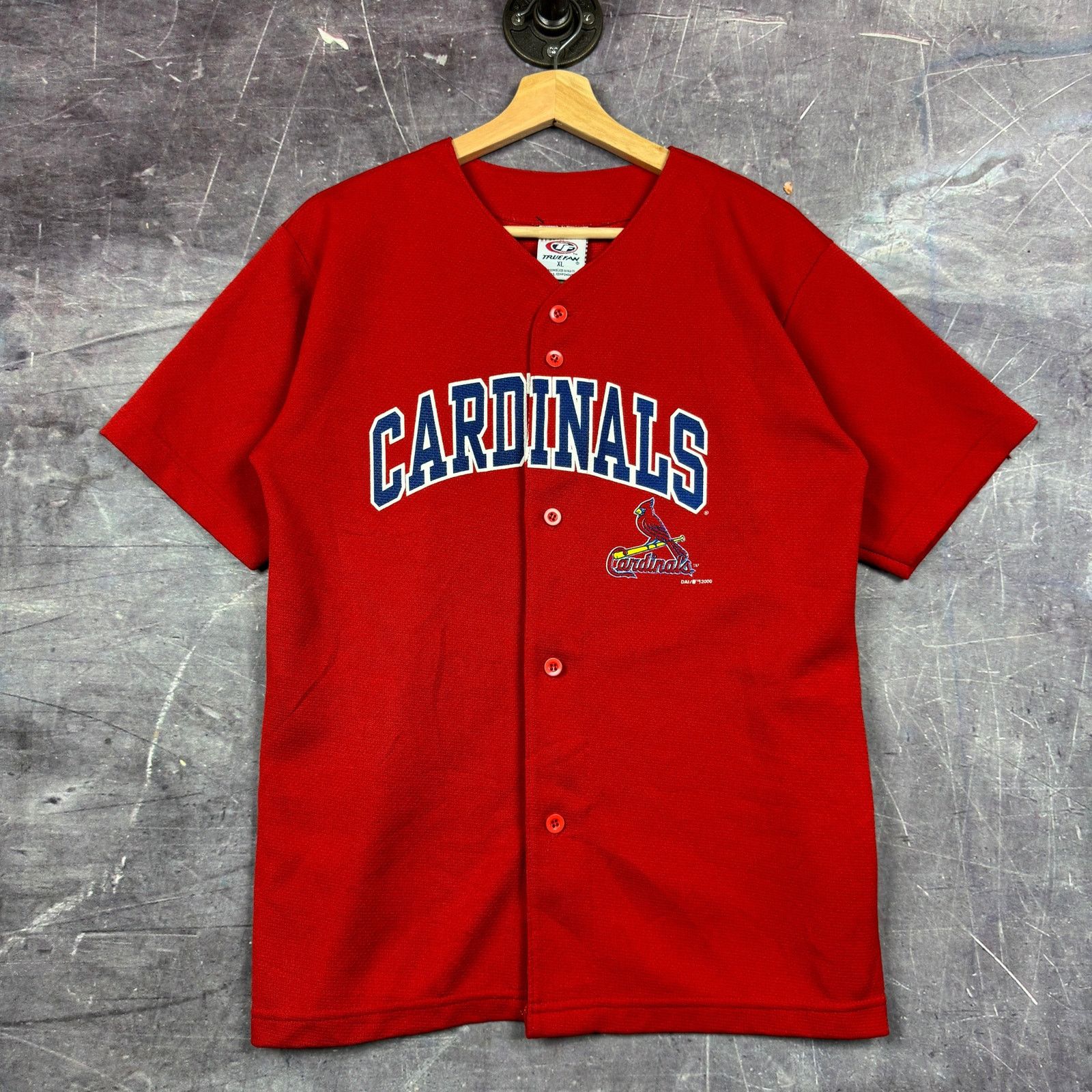 Vintage 80's MLB St Louis Cardinals SAND KNIT Jersey The HeAt Is on orders Baseball Ringer Shirt L