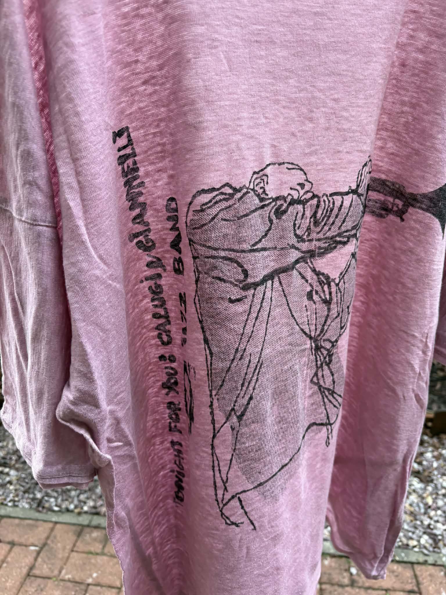 Calugi e Gianelli SS1987 Runway Calugi e Giannelli Jazz Band Linen T-shirt Size US XL / EU 56 / 4 - 8 Thumbnail