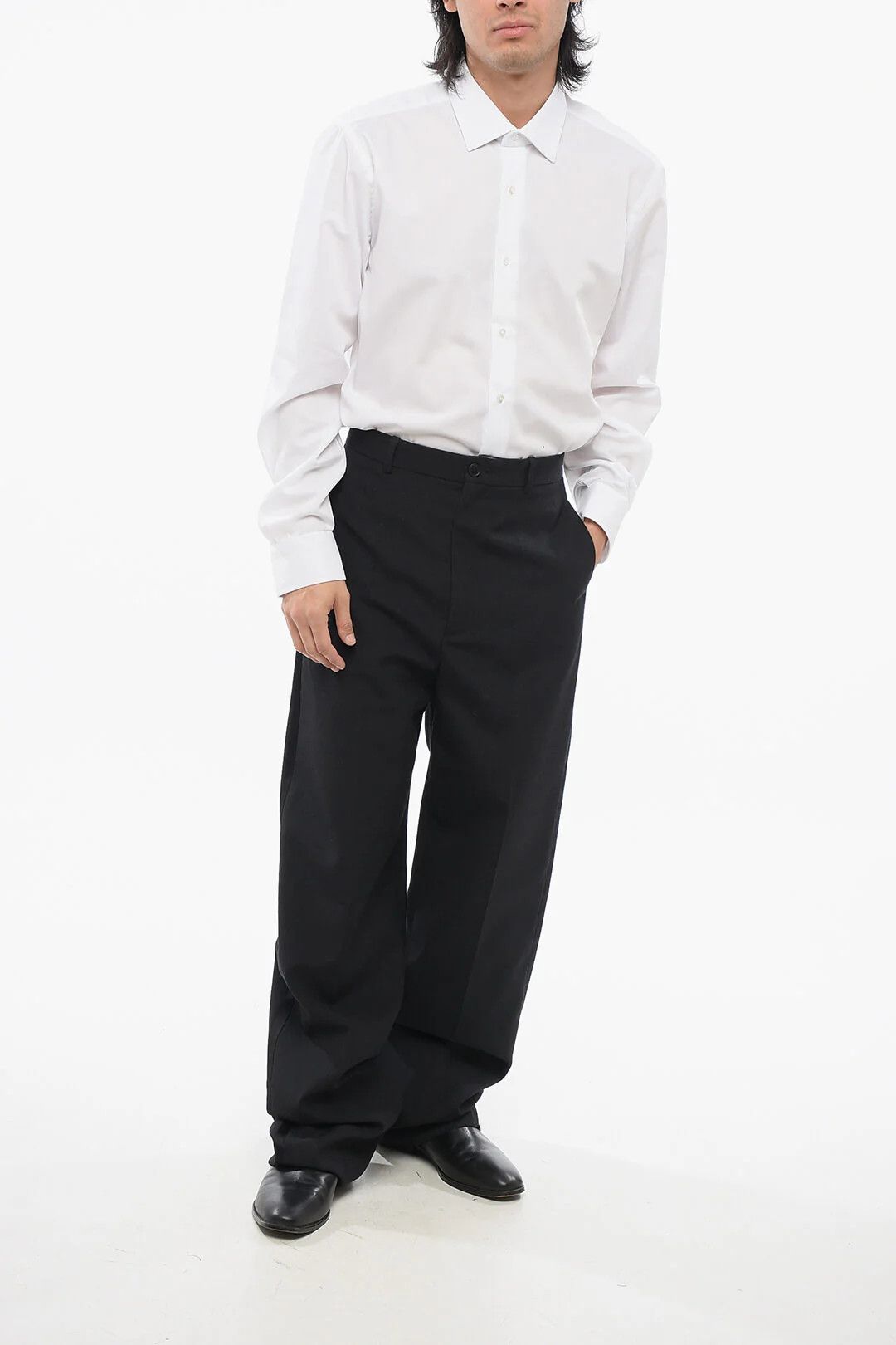 Balenciaga og1mm0426 Four-Pocket Wool Pant in Black Size US 30 / EU 46 - 4 Thumbnail