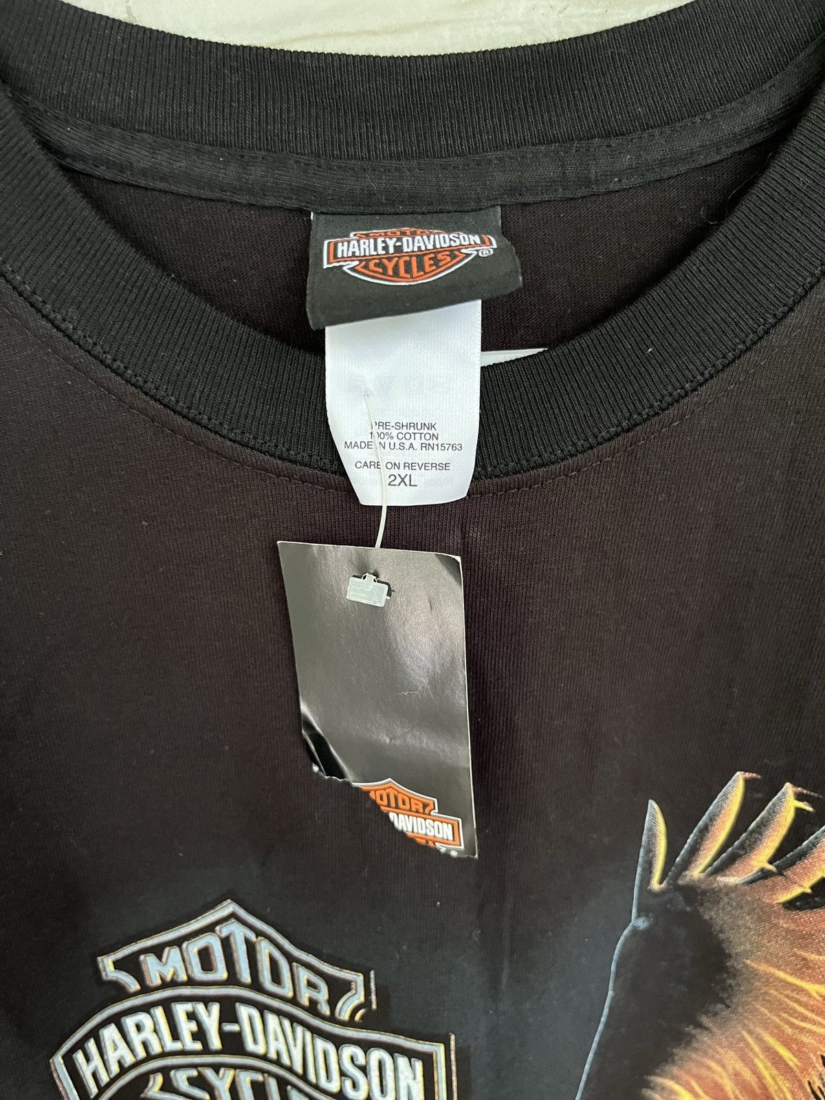 Harley Davidson Vintage 2002 Harley Davidson ‘out of fire’ Tee Size US XL / EU 56 / 4 - 2 Thumbnail