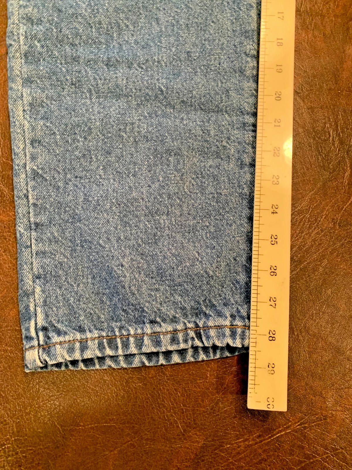 L.L. Bean LL Bean Flannel Jeans 34/28.5 Blue w/ Red Plaid Lining (226) Size US 34 / EU 50 - 10 Thumbnail