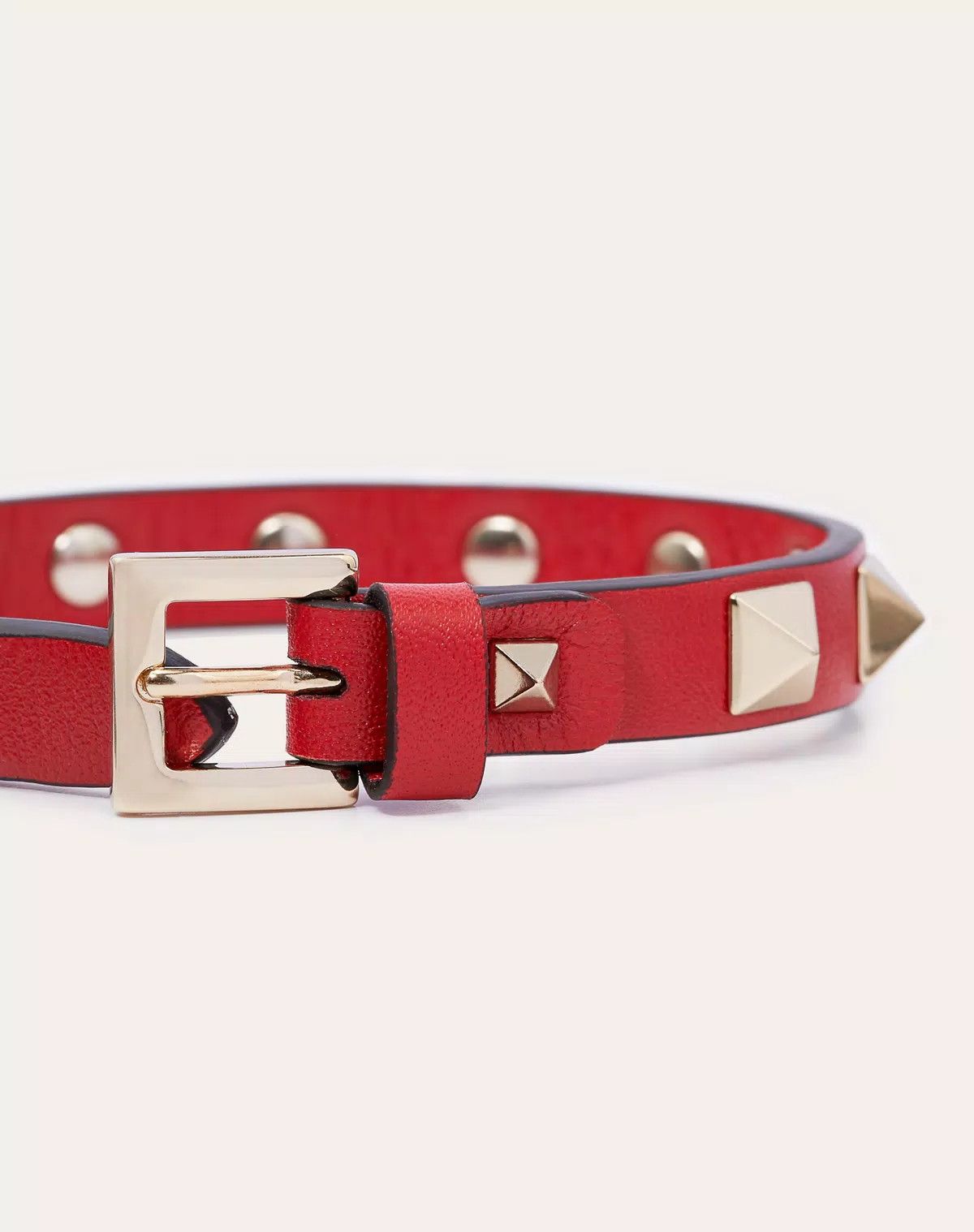 Valentino oc11z0725 Size:OS/ Rockstud Bracelet in Red Size ONE SIZE - 4 Thumbnail