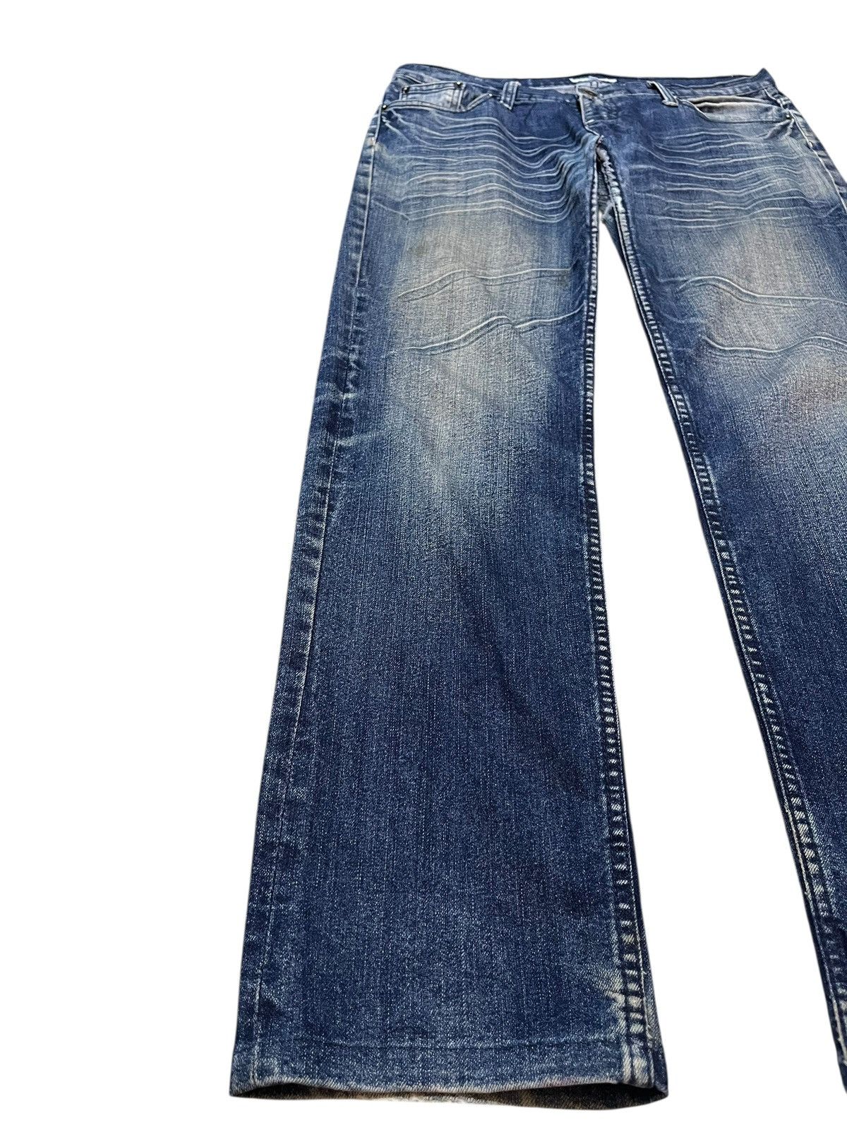 Japanese Brand Vintage Vibgyor Whiskers Denim Size US 31 - 3 Thumbnail