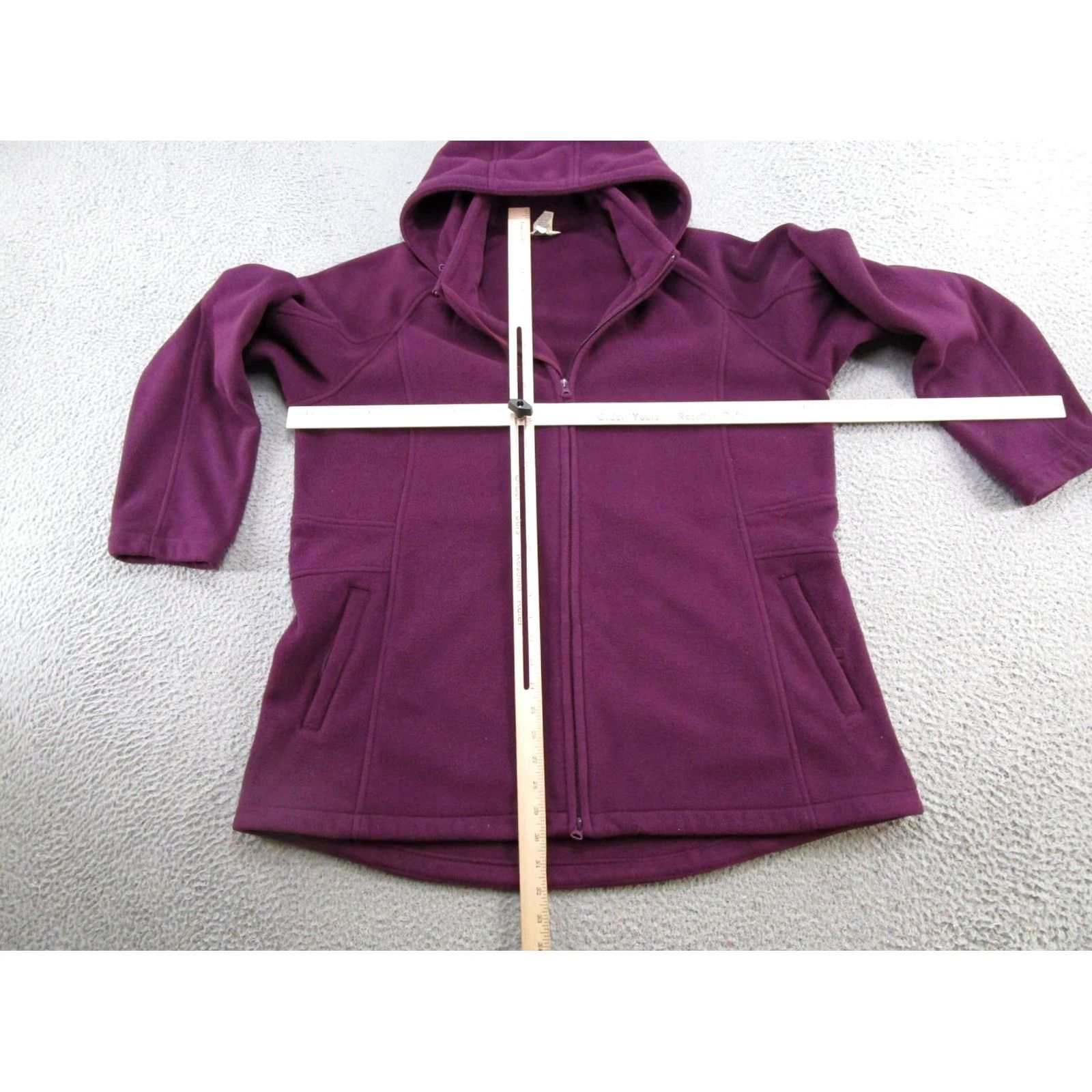 Duluth Trading Company Duluth Fleece Zip Up Hooded Jacket Womens XL Heavy Plum Purple Full Zip Size XL / US 12-14 / IT 48-50 - 4 Thumbnail