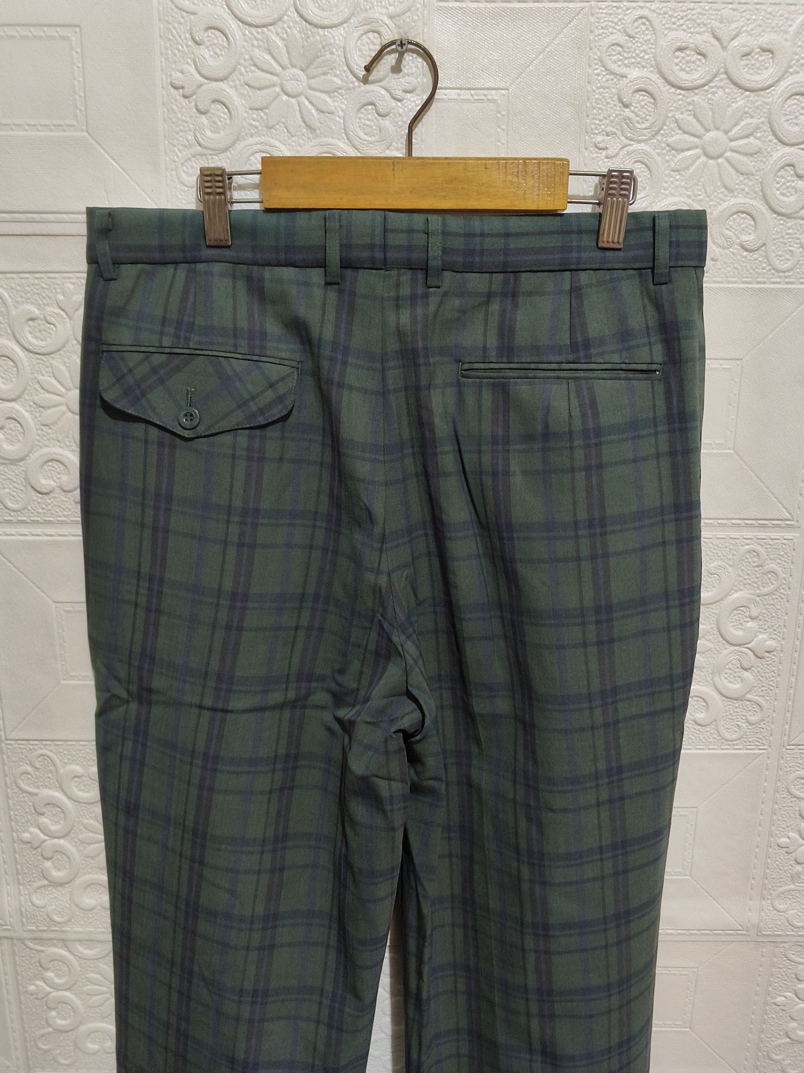 Yves Saint Laurent YVES SAINT LAURENT 90s PLAID PANTS Size US 33 - 4 Thumbnail