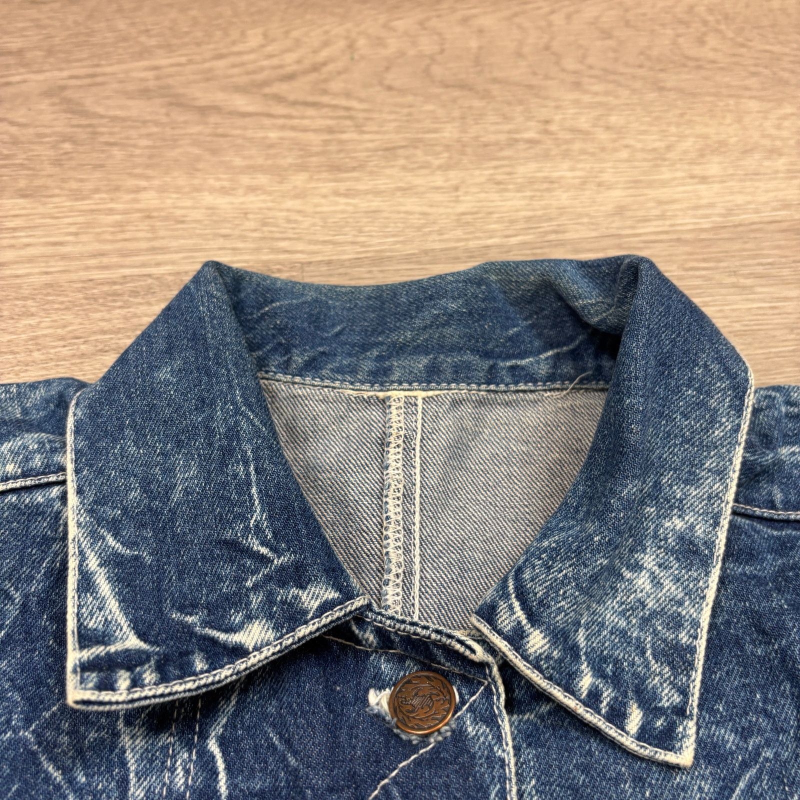 Vintage VTG 70s Acid Wash Denim 3/4 Sleeve Overshirt Jacket Men's L Size US L / EU 52-54 / 3 - 9 Thumbnail