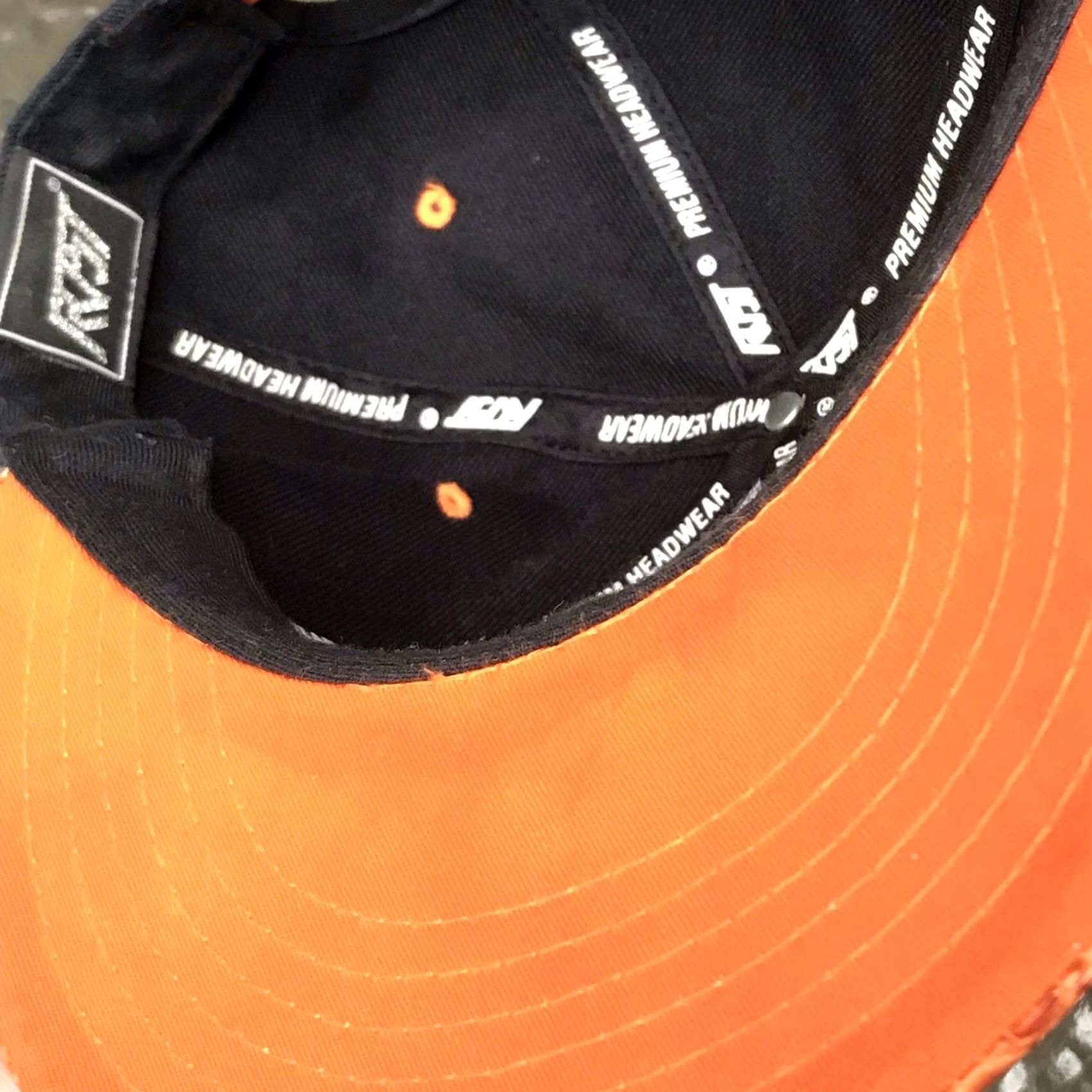 Obey OBEY Colorblock Navy/Orange Embossed Crocodile Faux Leather Snapback Cap Hat OS Size ONE SIZE - 5 Thumbnail