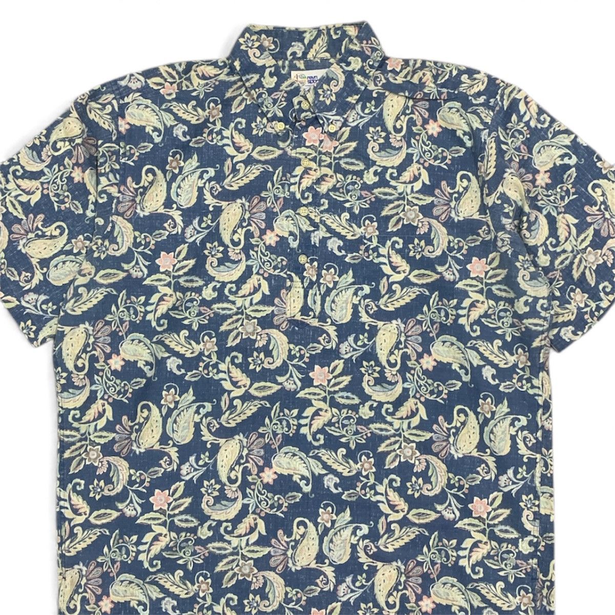 Reyn Spooner Vtg 80's Reyn Spooner Half Button Paisley Hawaiian Shirt Size US L / EU 52-54 / 3 - 2 Thumbnail