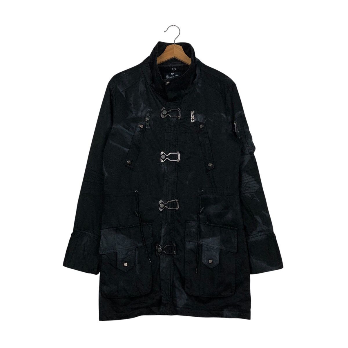 Japanese Brand 📌Buckle Biker Jacket Chore Bearning Sho Fur Blanket Punk Size US M / EU 48-50 / 2 - 2 Thumbnail