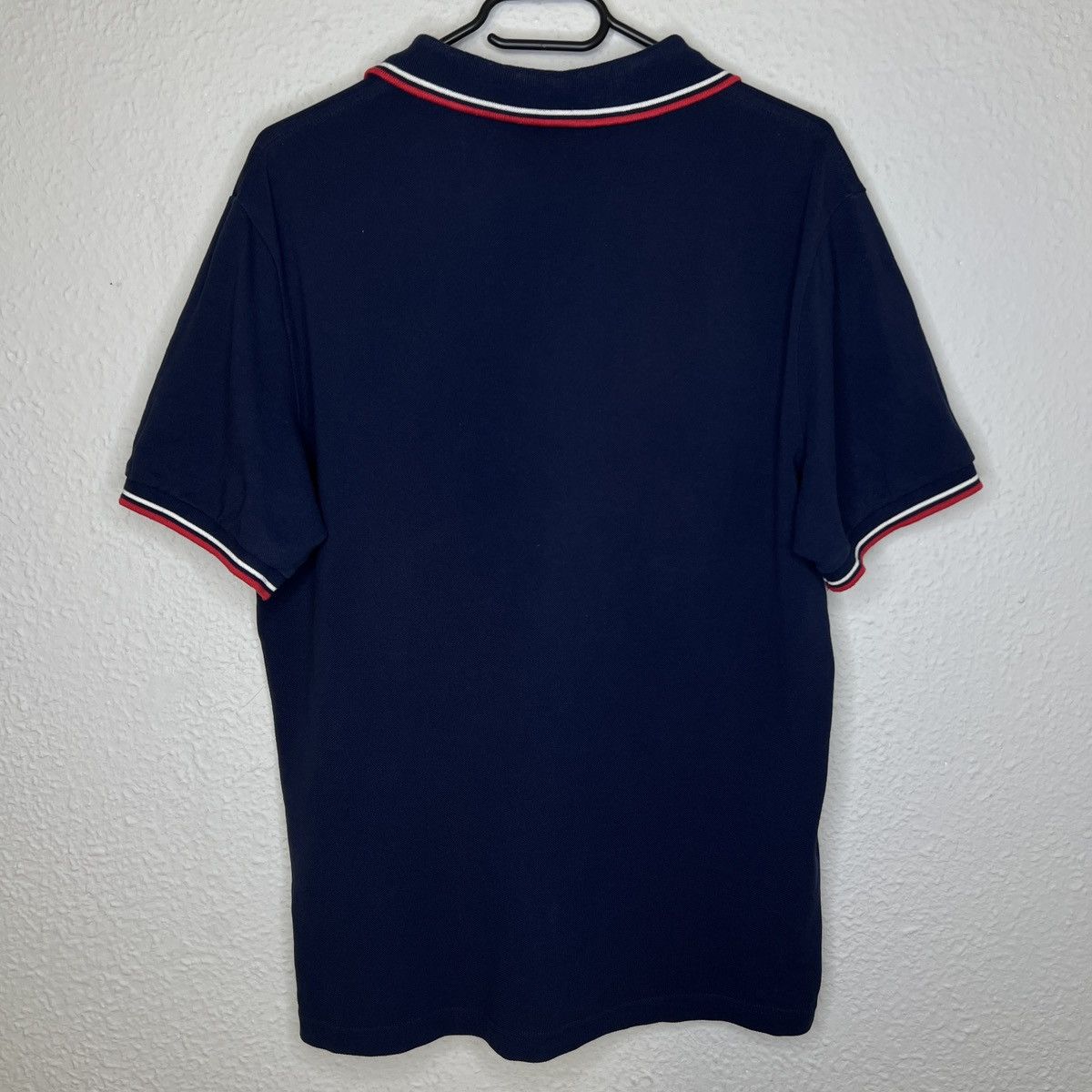 Prada Prada Polo Tshirt Tee Navy Logo Red Rare Y2K Drill Size US L / EU 52-54 / 3 - 7 Thumbnail