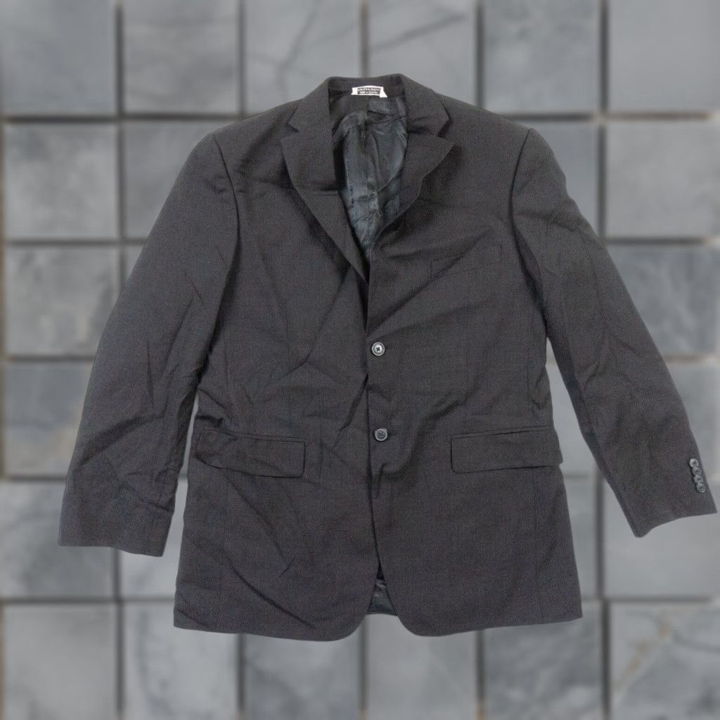 Vintage Jhane Barnes Men's Blazer 40 Regular Black Wool Sport Coat Size 40R - 1 Thumbnail