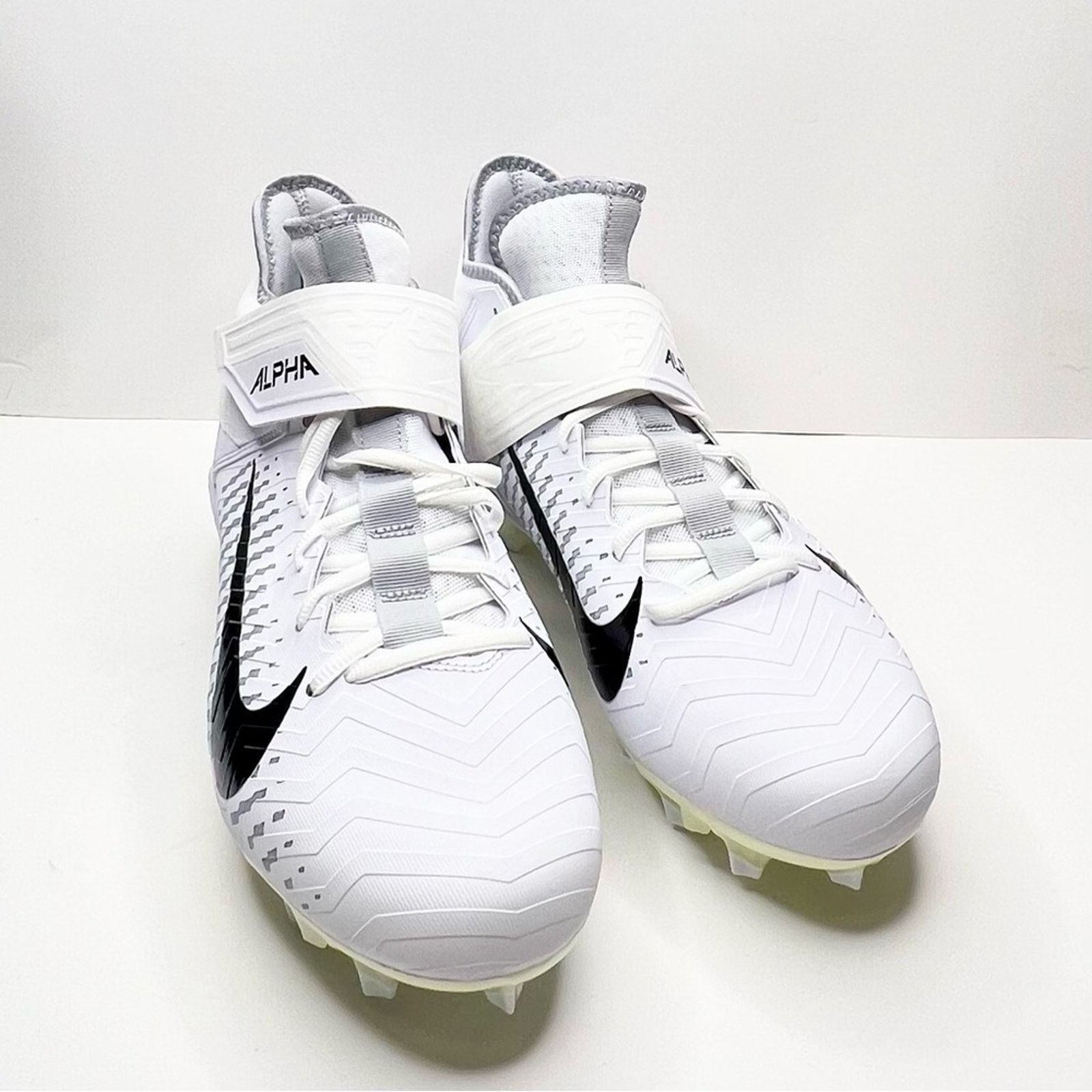 Nike Nike Alpha Menace Pro 2 Mid Men’s Cleat White Size 11.5 Size US 11.5 / EU 44-45 - 7 Thumbnail