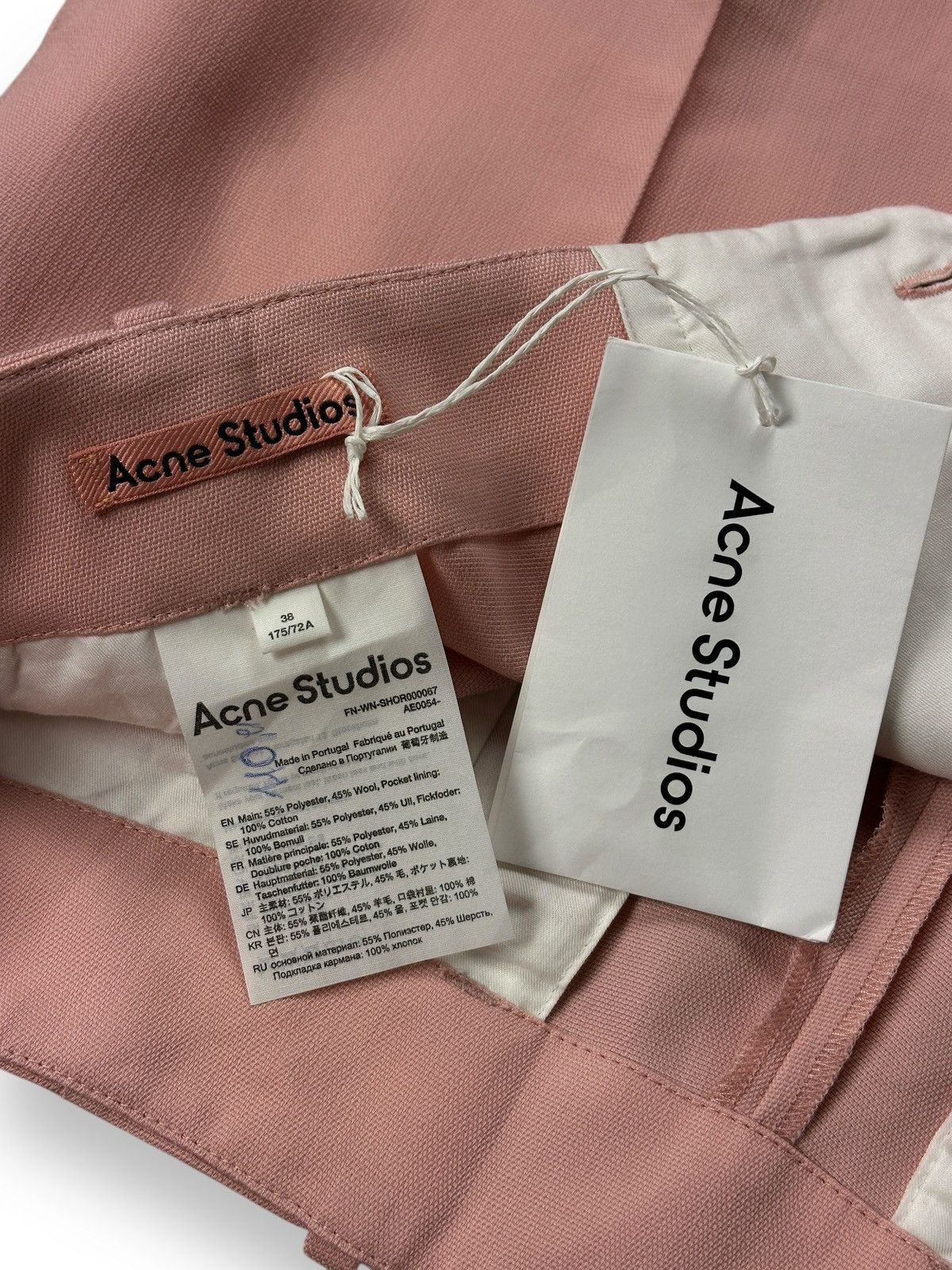 Acne Studios NWT🏷️ Acne Studios SS22 Powder Pink Shorts Women’s Size 38 Size 26" / US 2 / IT 38 - 6 Thumbnail