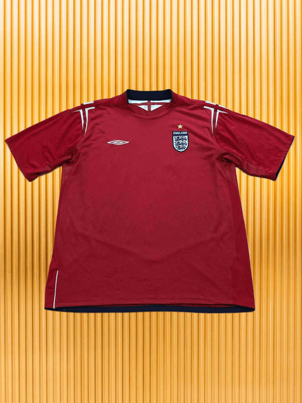 Umbro Jerseys red Vintage Polo Umbro football England T-Shirt Y2K Size US XXL / EU 58 / 5 - 1 Thumbnail