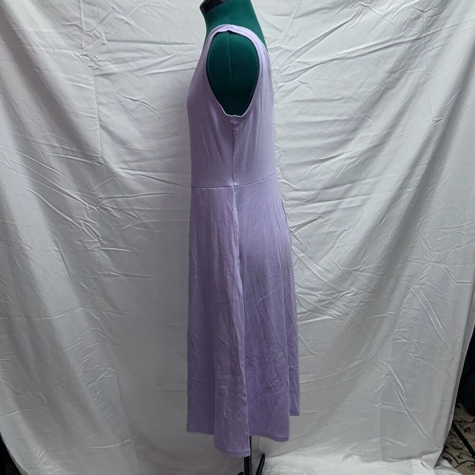 Other A New Day Lilac Purple Ribbed Summer Midi Dress | Sz L Size L / US 10 / IT 46 - 5 Thumbnail