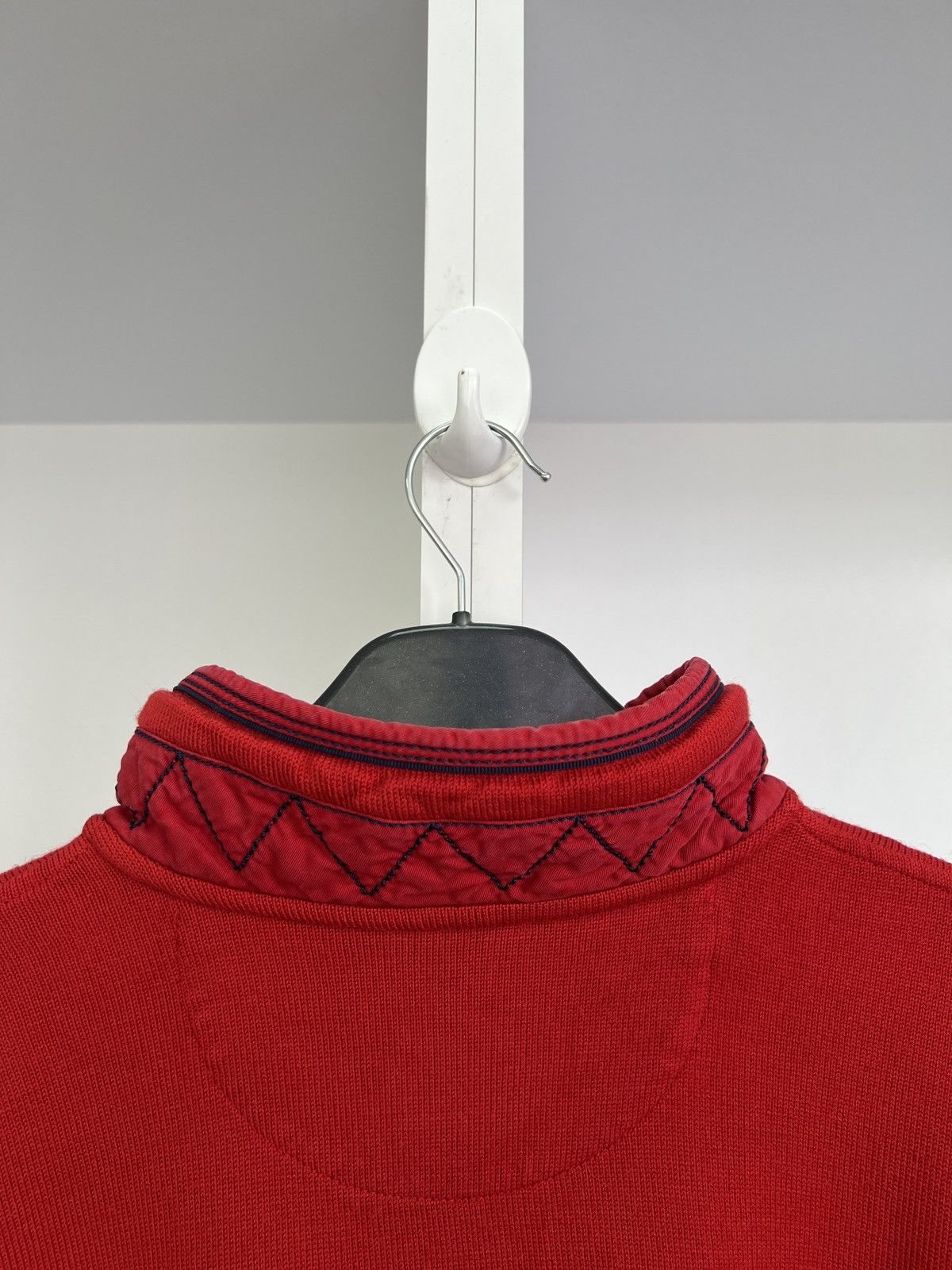 Paul & Shark × Vintage Vintage Paul Shark Red Knit 1/3 Zip Sweater Size US XXL / EU 58 / 5 - 18 Thumbnail
