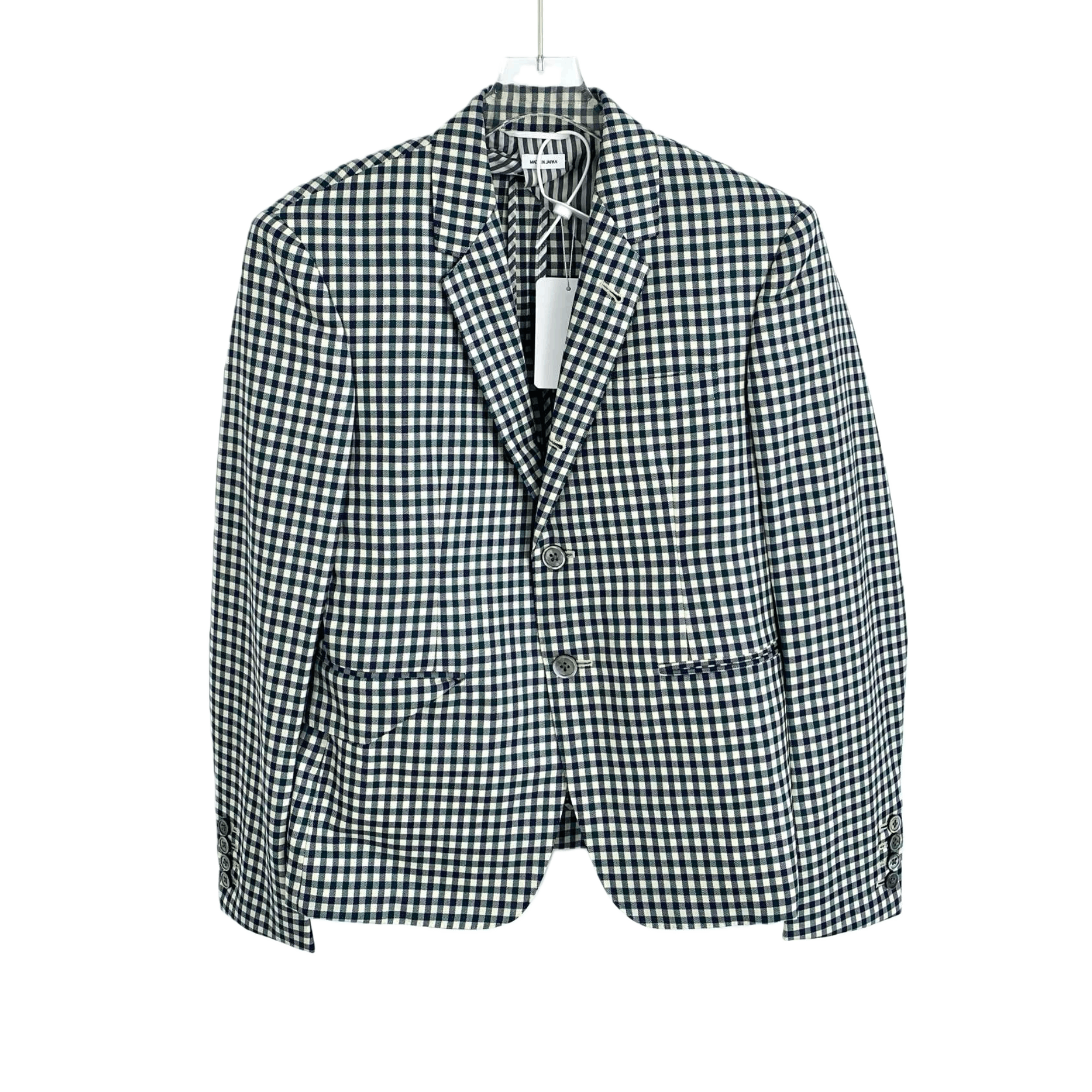 Thom Browne Thom Browne Colorblock Houndstooth Wool Blazer (XS) Size 38R - 1 Thumbnail