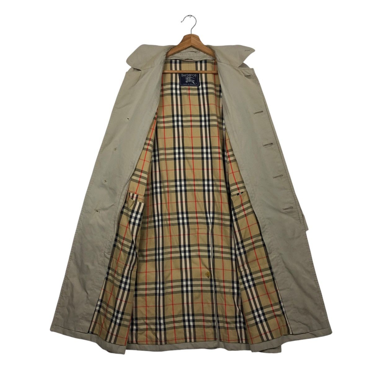 Burberry 🔥VINTAGE LONG JACKET BURBERRYS NOVA CHECK MADE IN ENGLAND Size US M / EU 48-50 / 2 - 16 Thumbnail