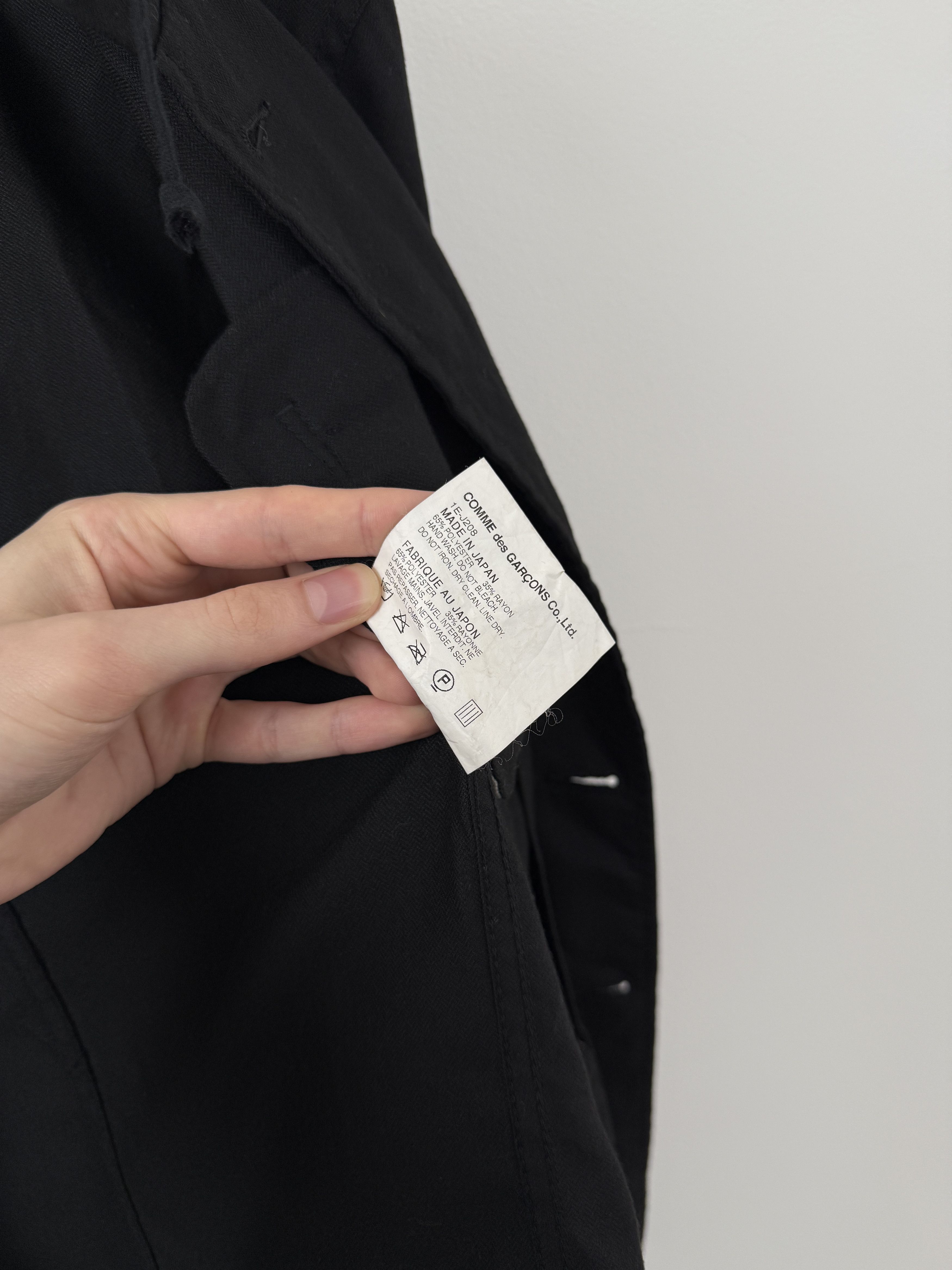 Comme des Garcons Black Hooded Button Up Jacket Size US M / EU 48-50 / 2 - 17 Thumbnail