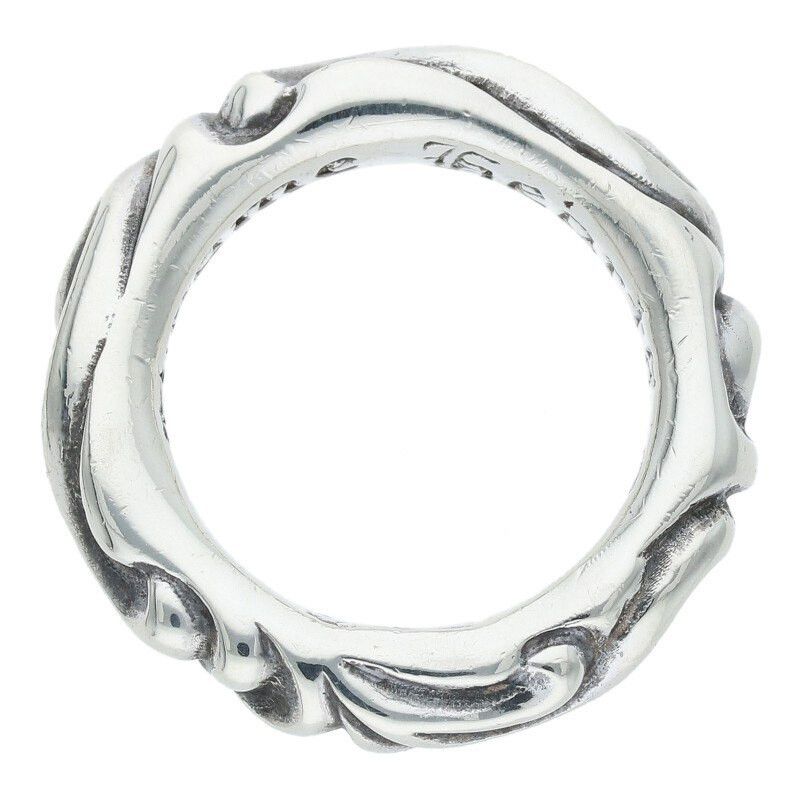 Chrome Hearts Scroll Band Silver Ring