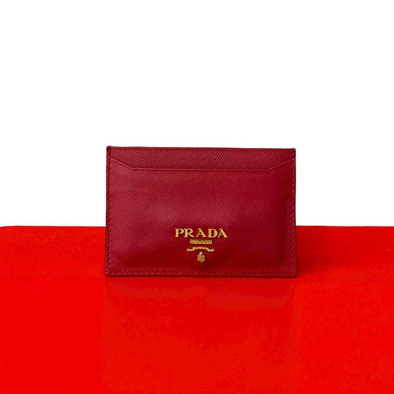 Prada Prada Prada Saffiano Leather Card Case Leather Card Case DUTY FREE for USA Size ONE SIZE - 1 Thumbnail