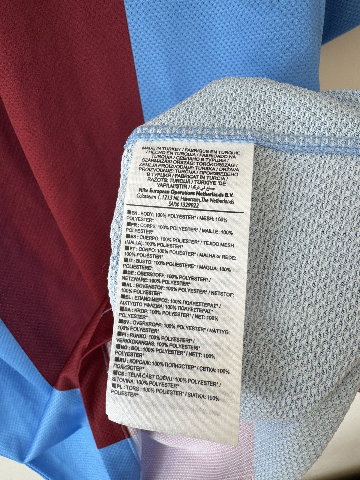 Nike Trabzonspor 2013-2014 Home Soccer Jersey Nike Football Shirt Size US S / EU 44-46 / 1 - 14 Thumbnail