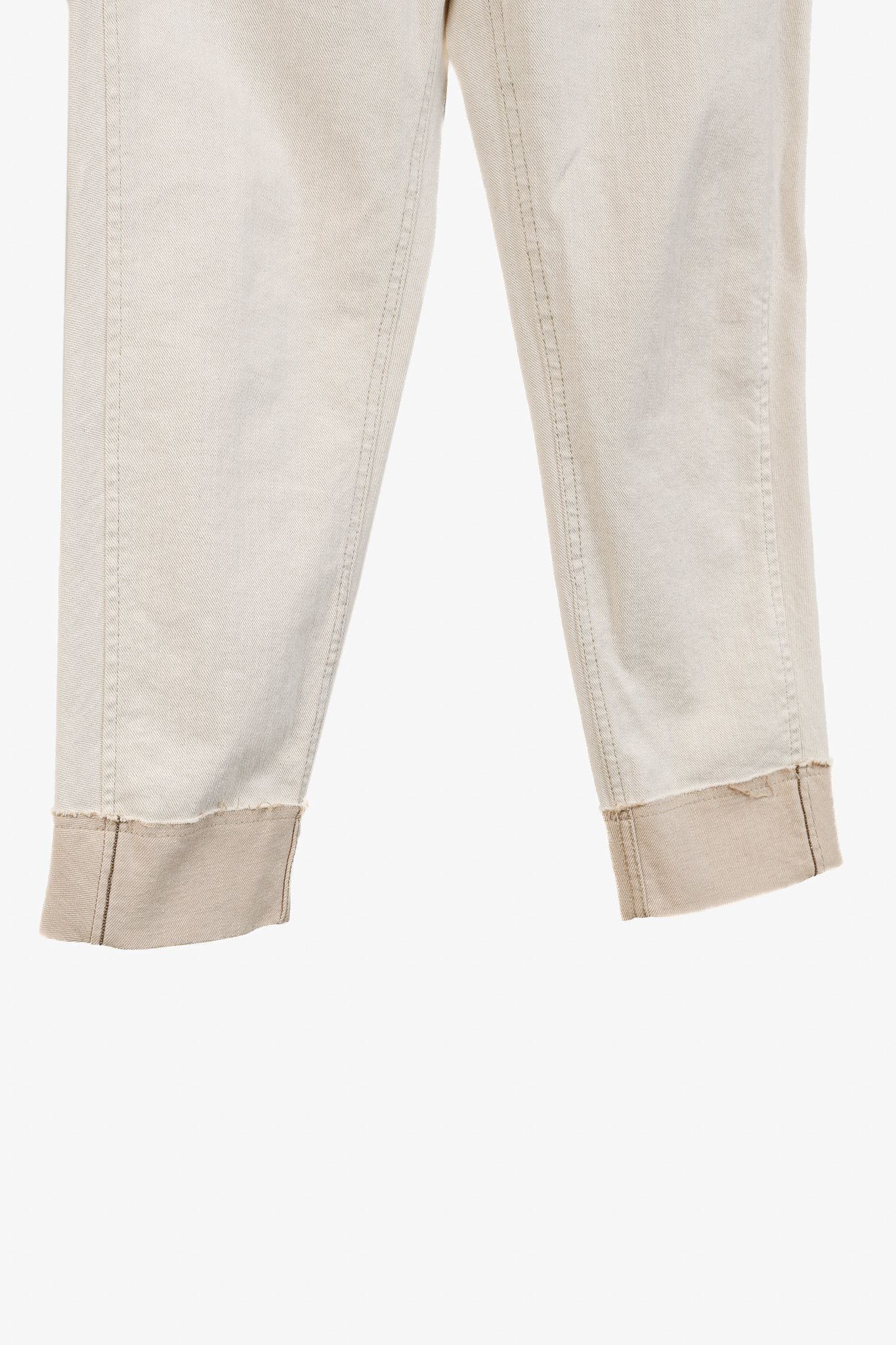 Brunello Cucinelli Brunello Cucinelli SS/20 Monili-Bead Distress-Cuff Jeans Size 28" / US 6 / IT 42 - 5 Thumbnail