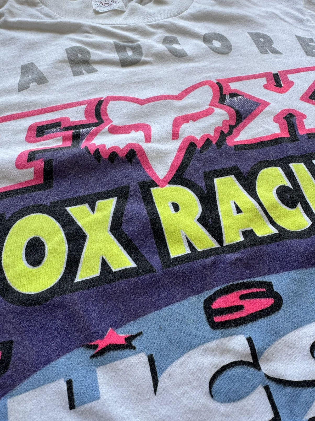 Fox Racing 90s Fox Racing Hardcore USA HC93 1993 Race Motocross Shirt Size US XL / EU 56 / 4 - 4 Thumbnail