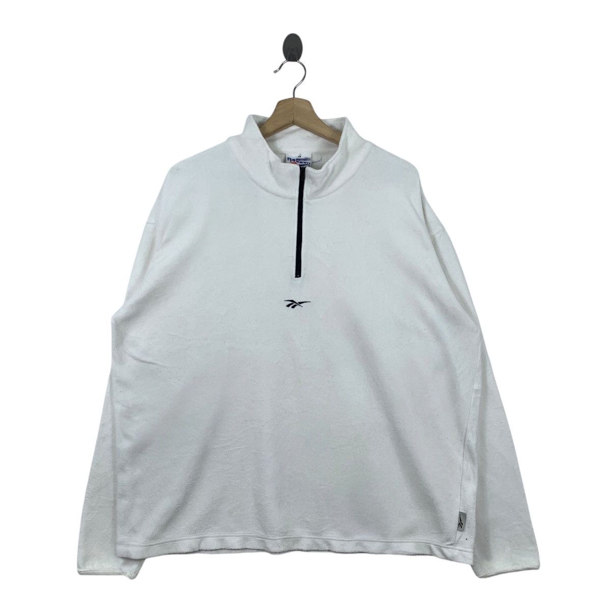 Reebok × Vintage Vintage REEBOK Sportswear Center Logo Half Ziper Long Sleeve Size US XXL / EU 58 / 5 - 1 Thumbnail