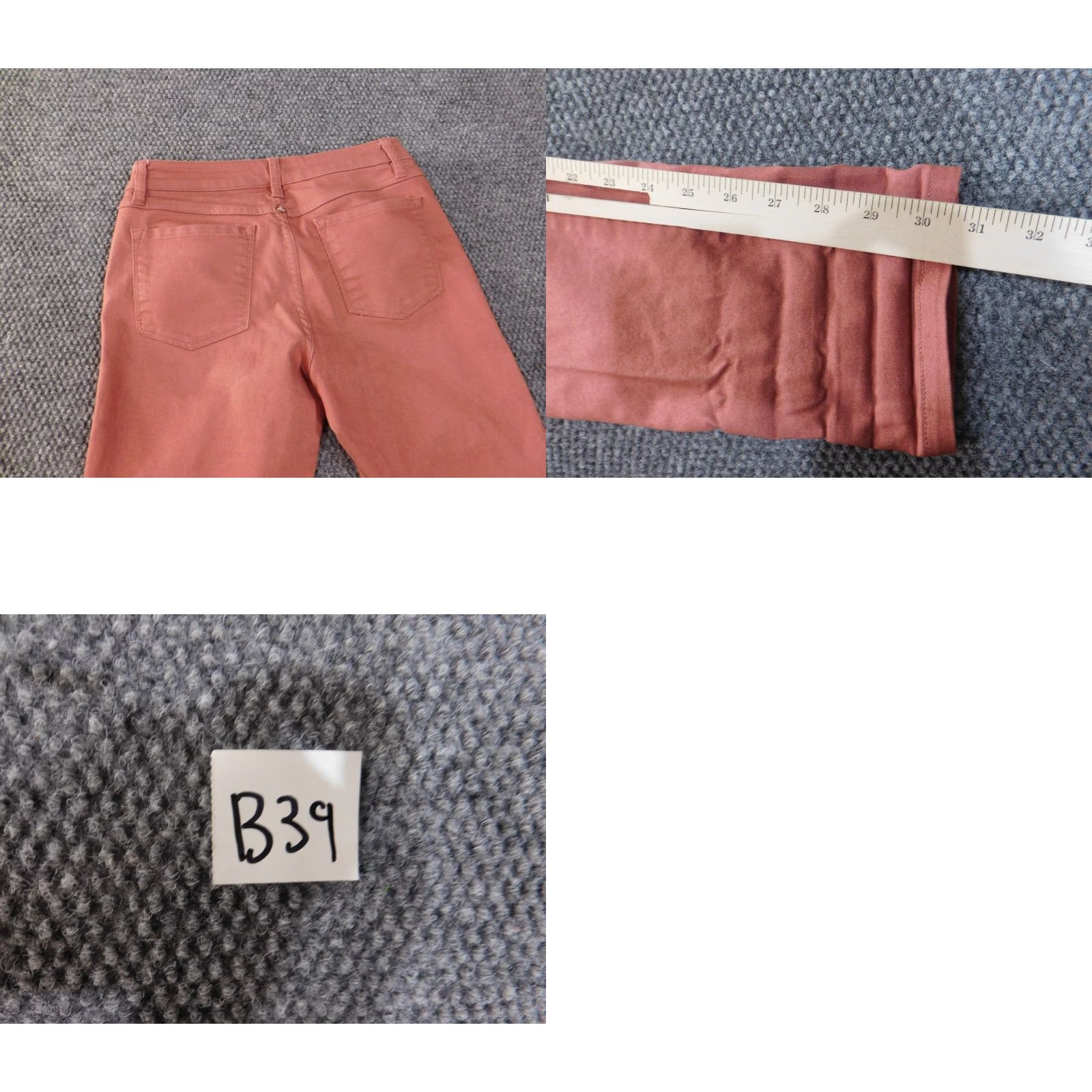 Prana prAna Jeans Womens size 2 Pink Straight Denim Stretch Casual 30 in Inseam Regular Rise Mid Zipper Pockets Size 26" / US 2 / IT 38 - 8 Thumbnail