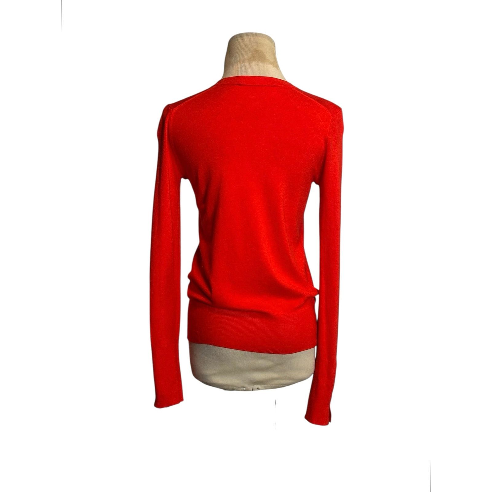 Zara Zara bright red crew neck long sleeves sweater size Small Size S / US 4 / IT 40 - 8 Thumbnail