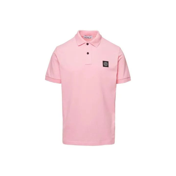 Stone Island Stone Island Pink Short Sleeve Polo Shirt Size US XL / EU 56 / 4 - 1 Thumbnail