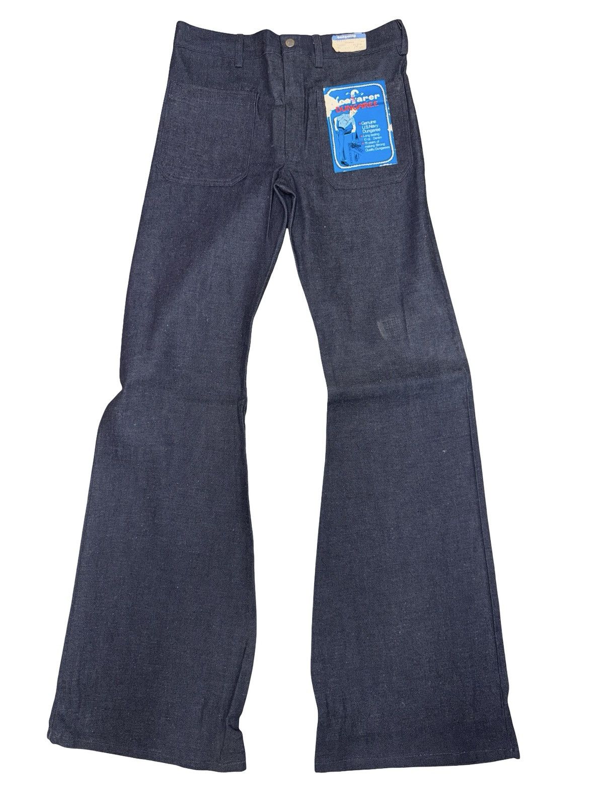 Vintage Vintage 70s US Navy Seafarer Bell Bottom Denim Pants USA 31 Size US 31 - 1 Thumbnail