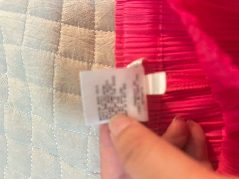 Issey Miyake Issey Miyake size:5 Barbie pink pleated wide-leg pants Size 22" - 3 Thumbnail