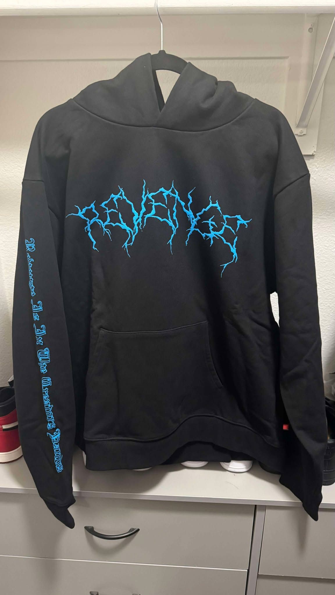 Revenge Revenge Blue Lightning Kill Logo Hoodie Size US XL / EU 56 / 4 - 1 Thumbnail