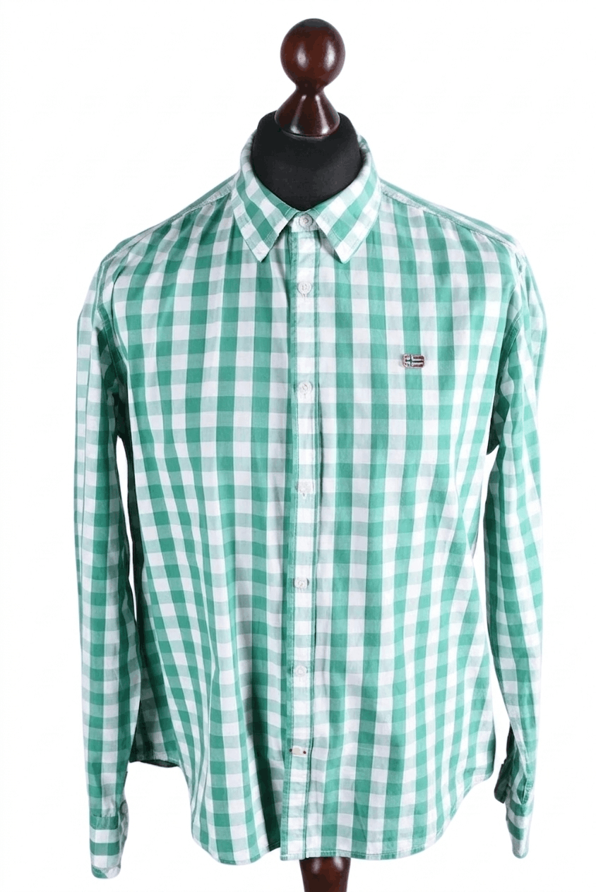 Napapijri Napapijri Gingham Check Long Sleeve Button Up Shirt Size US L / EU 52-54 / 3 - 1 Thumbnail