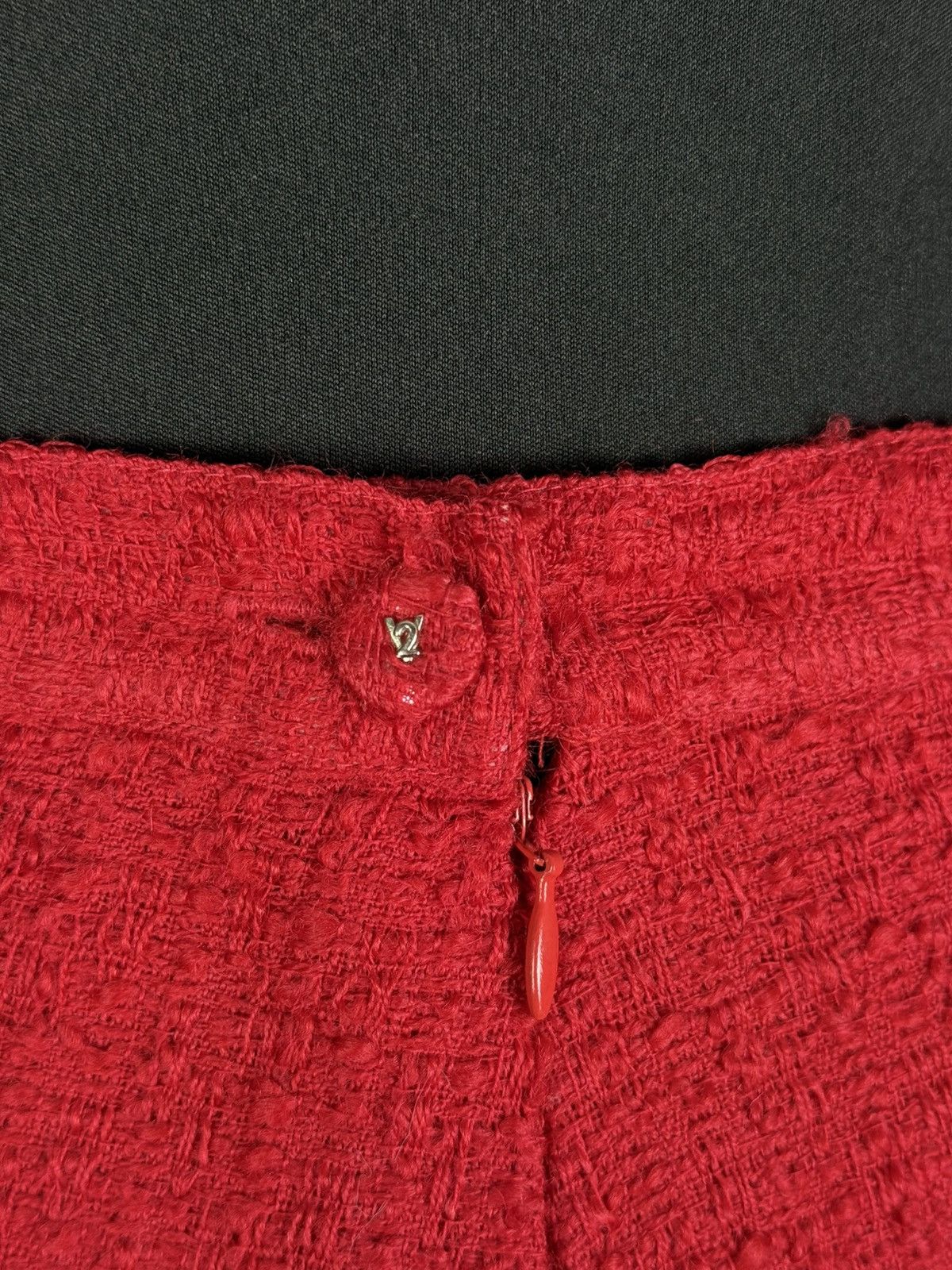 Vintage Archive!! VERSACE Classic V2 80s Red Skirt Jacket Suit Wool Size M / US 6-8 / IT 42-44 - 20 Thumbnail