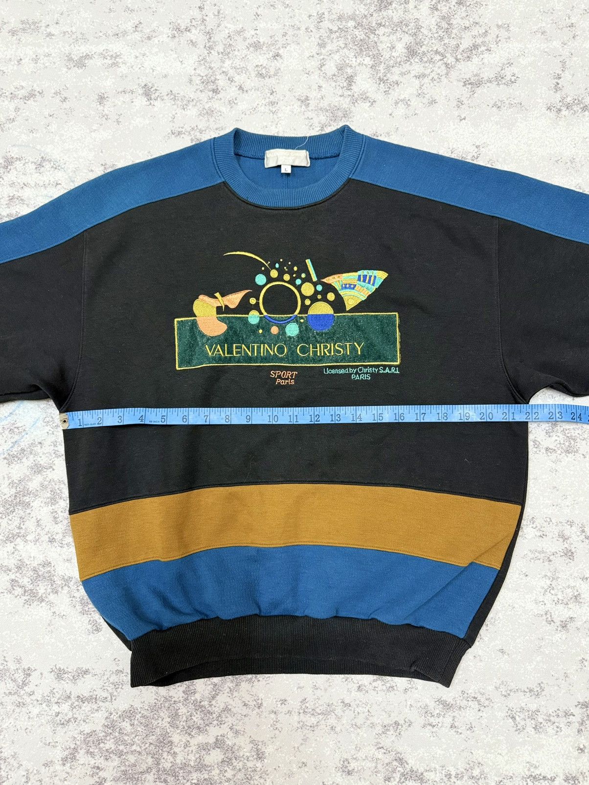Valentino Vintage 90s Valentino Christy Biglogo Sweatshirt Size US M / EU 48-50 / 2 - 13 Thumbnail