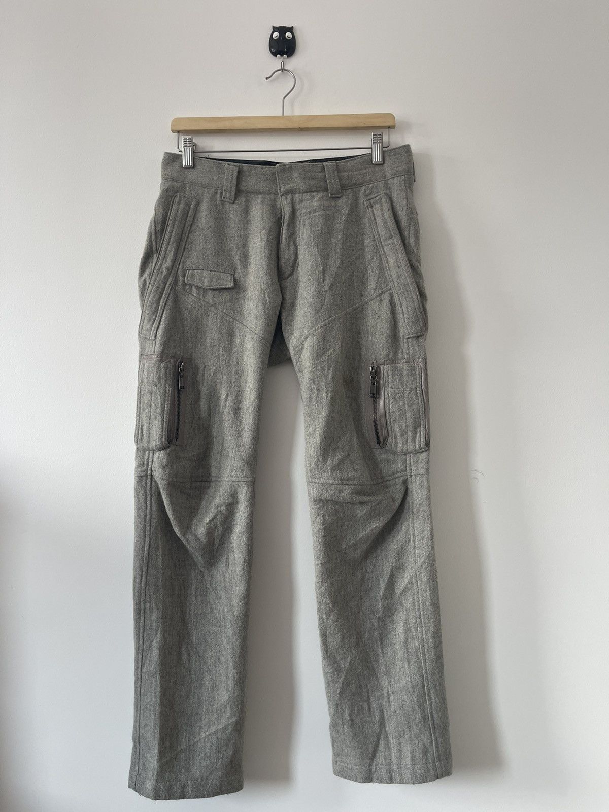 02DERIV. Rare Vintage 02DERIV. Wool Tactical Cargo Style Pant Size US 31 - 1 Thumbnail