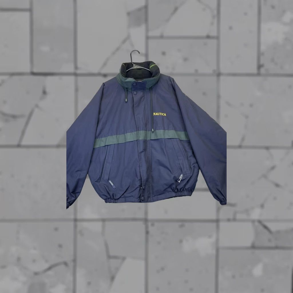 Nautica Nautica Jacket Mens XL Navy Green Fleece Sailing Windbreaker Zip Coat Size US XL / EU 56 / 4 - 1 Thumbnail
