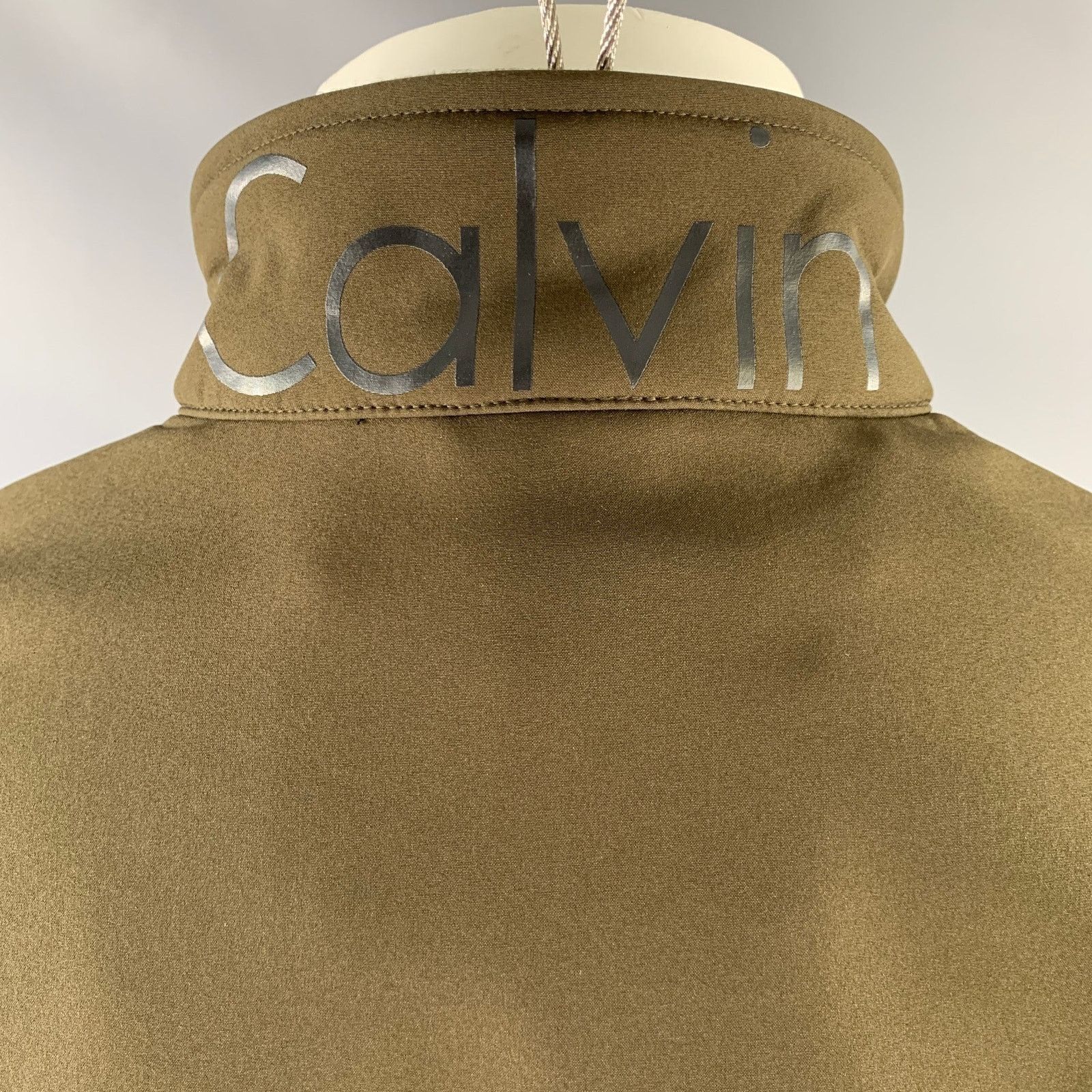 Calvin Klein CALVIN KLEIN Size M Olive Polyester Spandex Zip Up Jacket Size US M / EU 48-50 / 2 - 5 Thumbnail