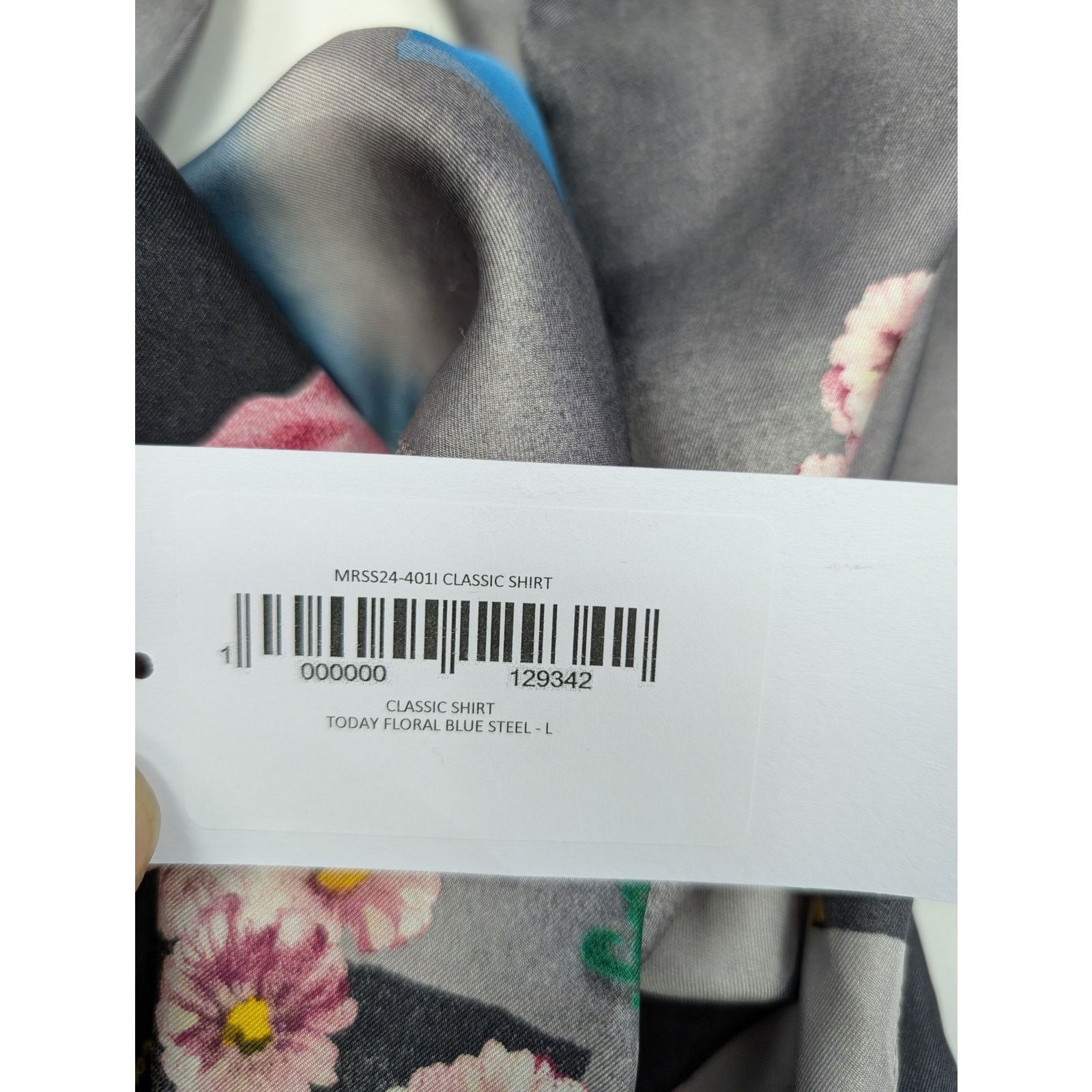 Martine Rose o1rshd1 Classic Shirt Today Floral in Blue/Steel Size US L / EU 52-54 / 3 - 17 Thumbnail