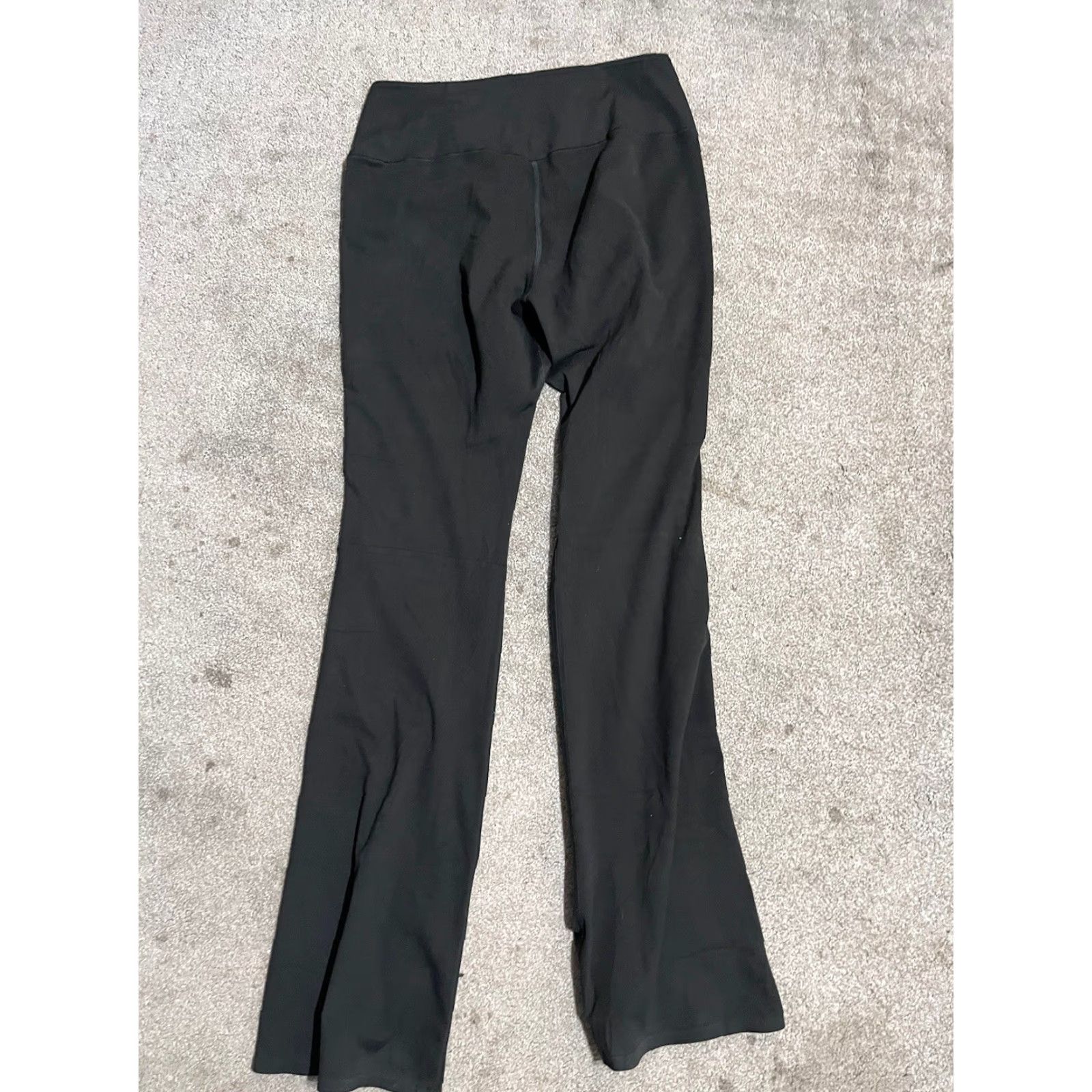 Uniqlo Uniqlo Leggings Woman Wide Ankle L Black High Rise Elastic Waist Size 36" / US 14 / IT 50 - 3 Thumbnail