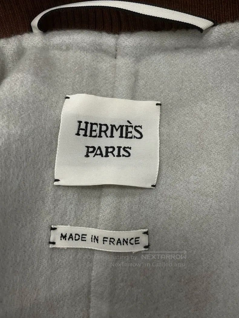 Hermes Hermes Brown Color Blocked Cashmere Long Vest Coat Size XXS / US 00 / IT 34 - 3 Thumbnail