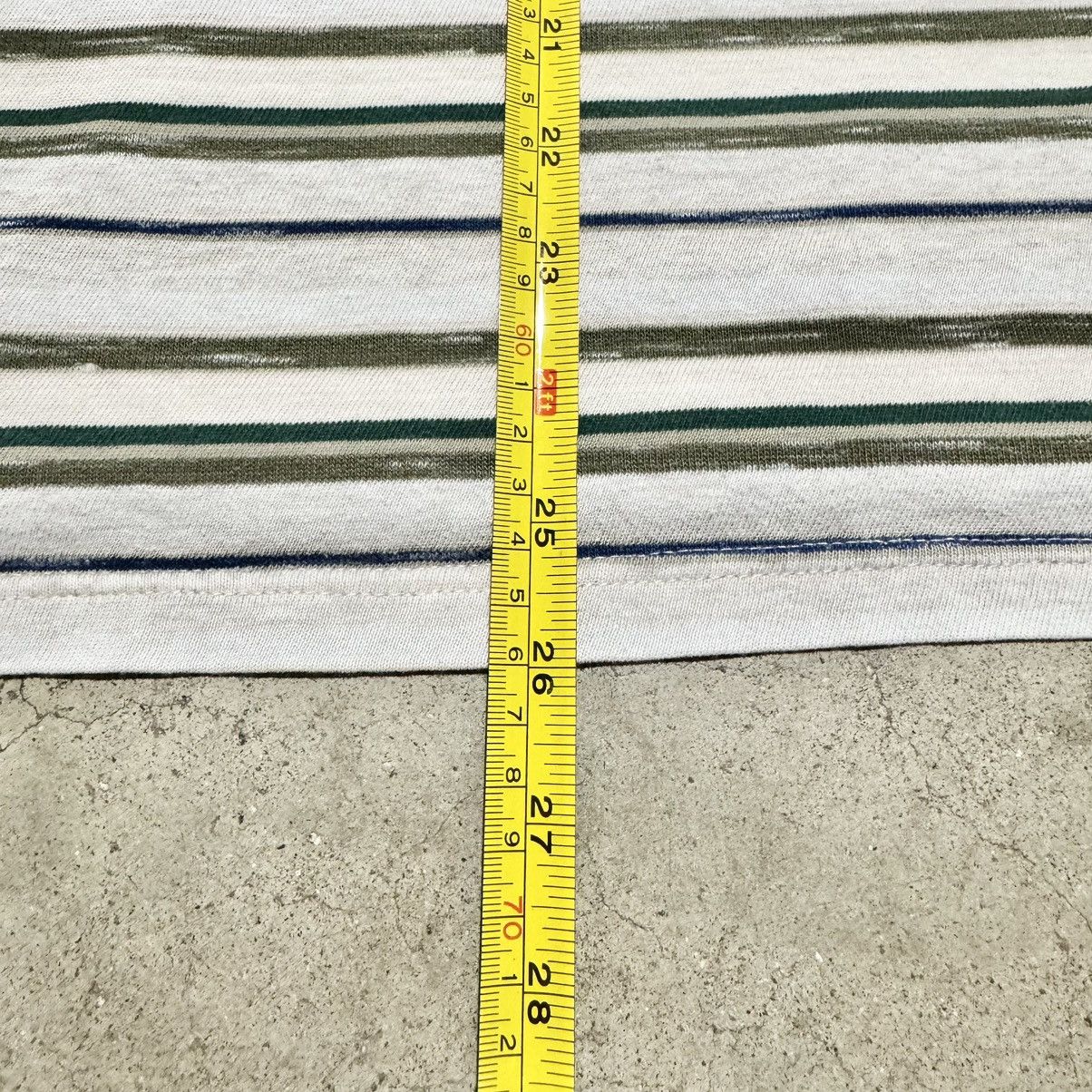 Vintage VINTAGE DISTRESSED STRIPED POCKET TEE! Size US L / EU 52-54 / 3 - 7 Thumbnail