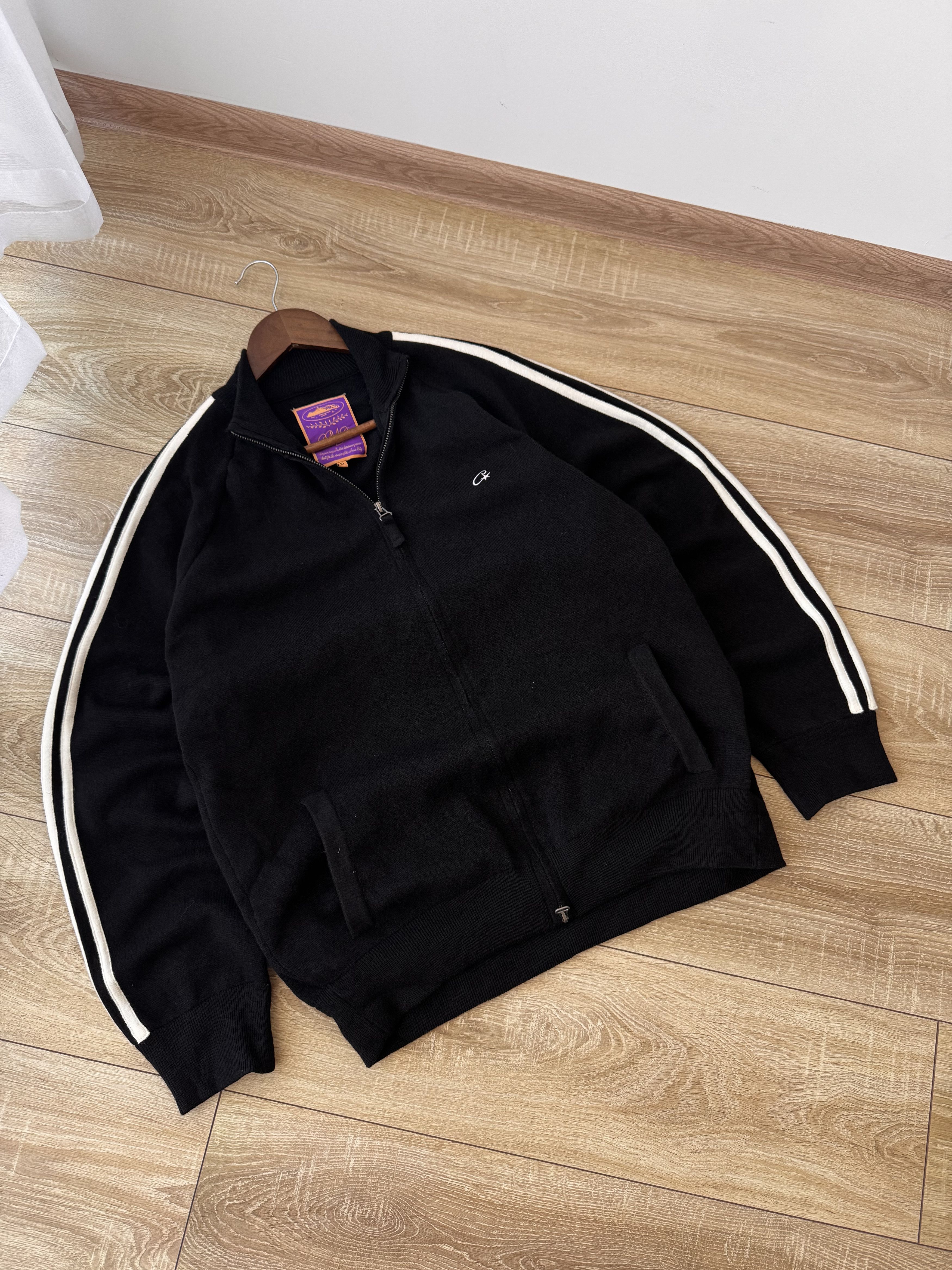 Corteiz Corteiz Knitted Black & White Streetwear Zip Hoodie Size US L / EU 52-54 / 3 - 2 Thumbnail