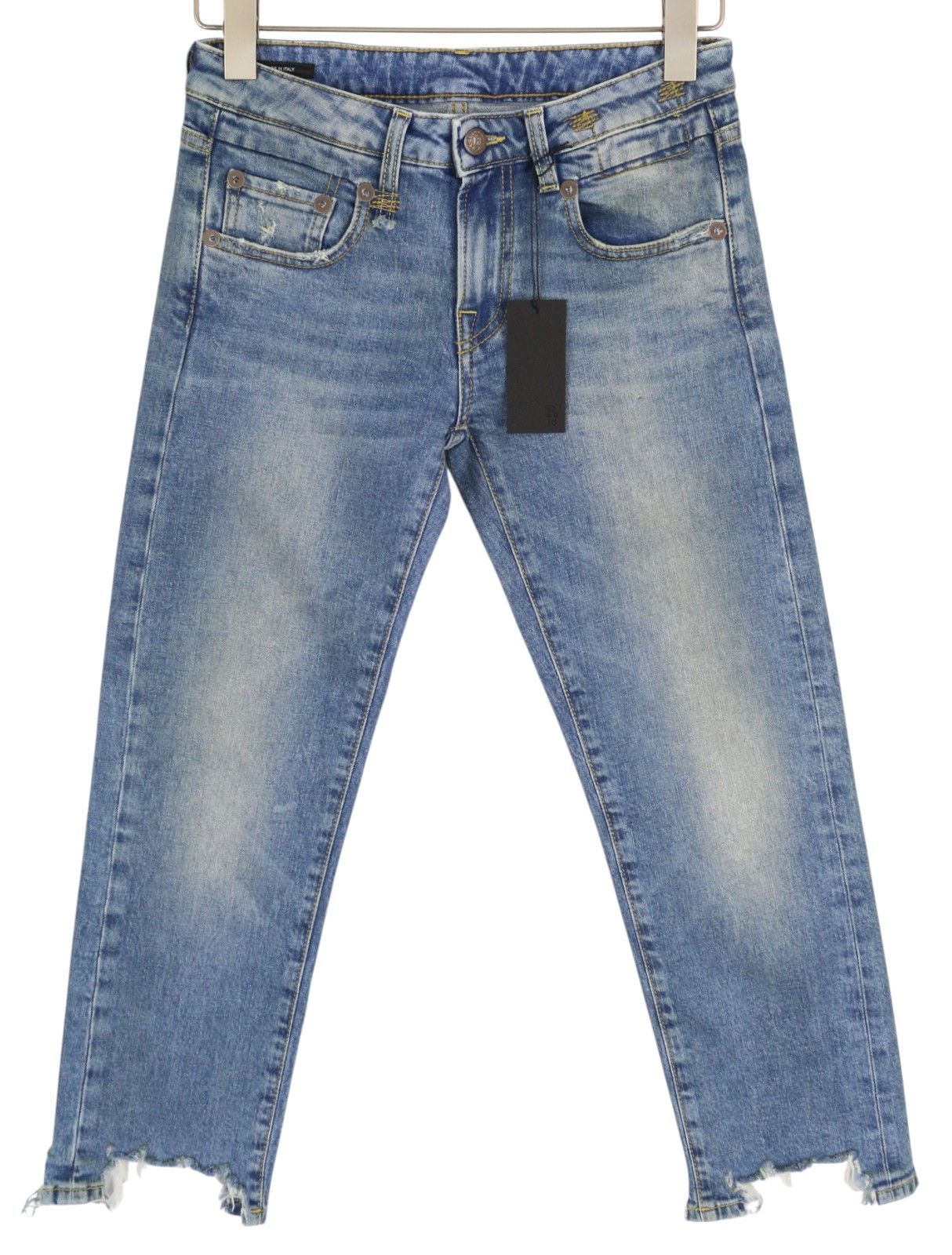R13 BOY STRAIGHT 25 Jasper Stretch Ankle Length Jeans 84432 Size 25" / US 0 / IT 36 - 2 Thumbnail