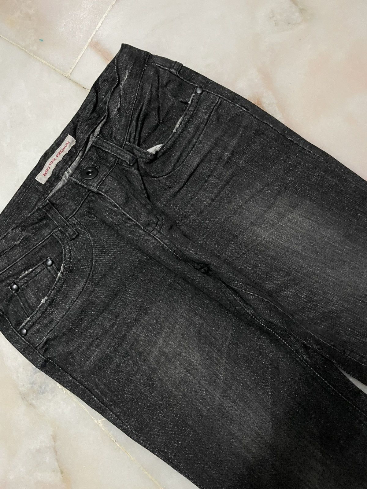 Vintage 💥Flared💥Japanese Mudwash Bell Bottom Classic Bootcut Black Size 26" / US 2 / IT 38 - 3 Thumbnail